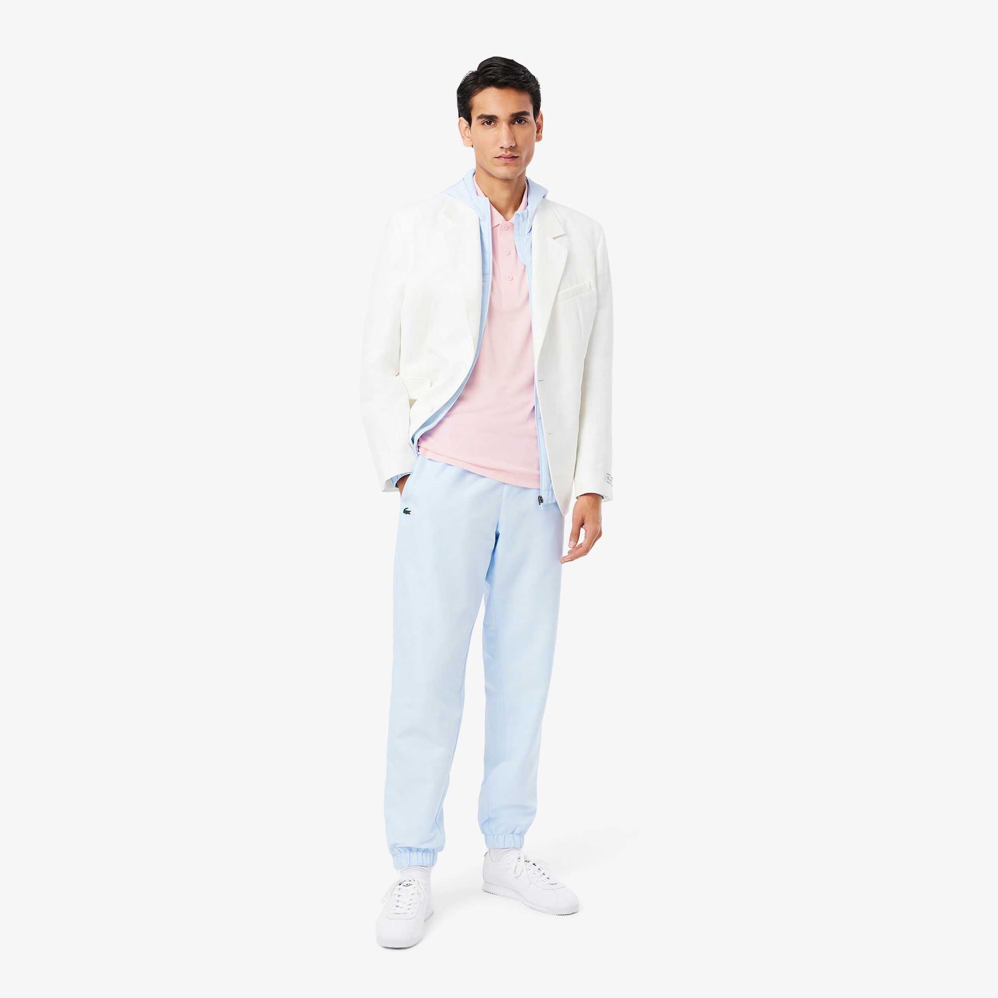 Polo de hombre de corte regular con protección UV de manga corta - Lacoste - Rosa Rosa-4