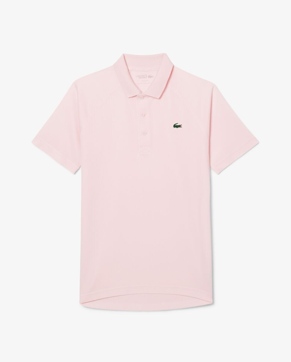 Polo de hombre de corte regular con protección UV de manga corta - Lacoste - Rosa Rosa-6