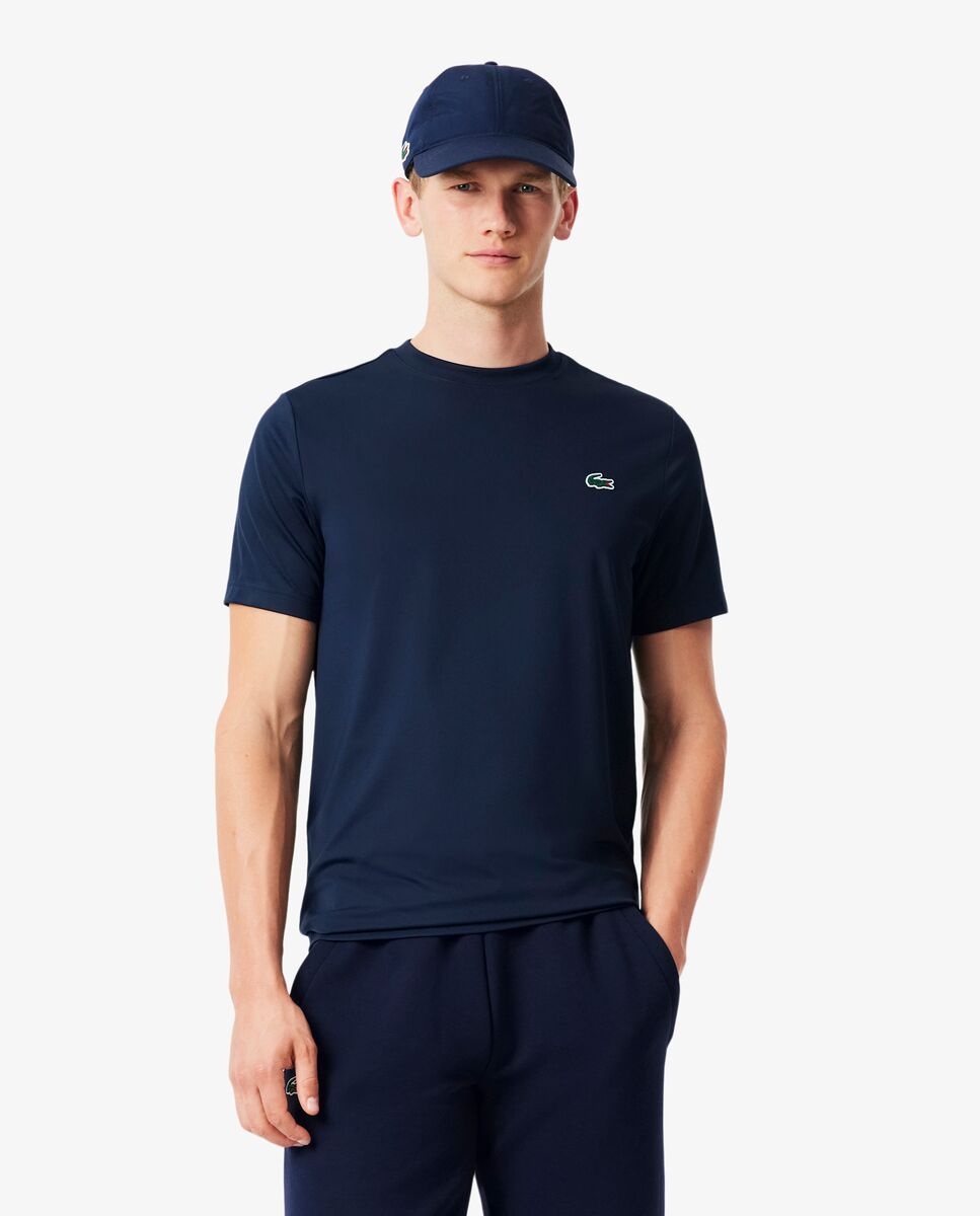 Camiseta de hombre deportiva elástica ligera con protección uv de manga corta - Azul marino Azul marino-1