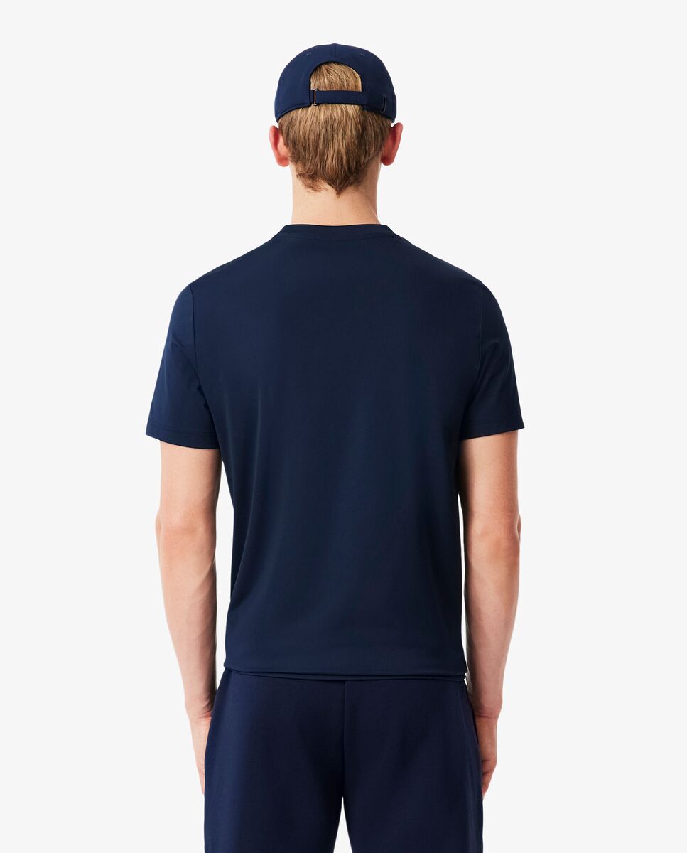 Camiseta de hombre deportiva elástica ligera con protección uv de manga corta - Azul marino Azul marino-2