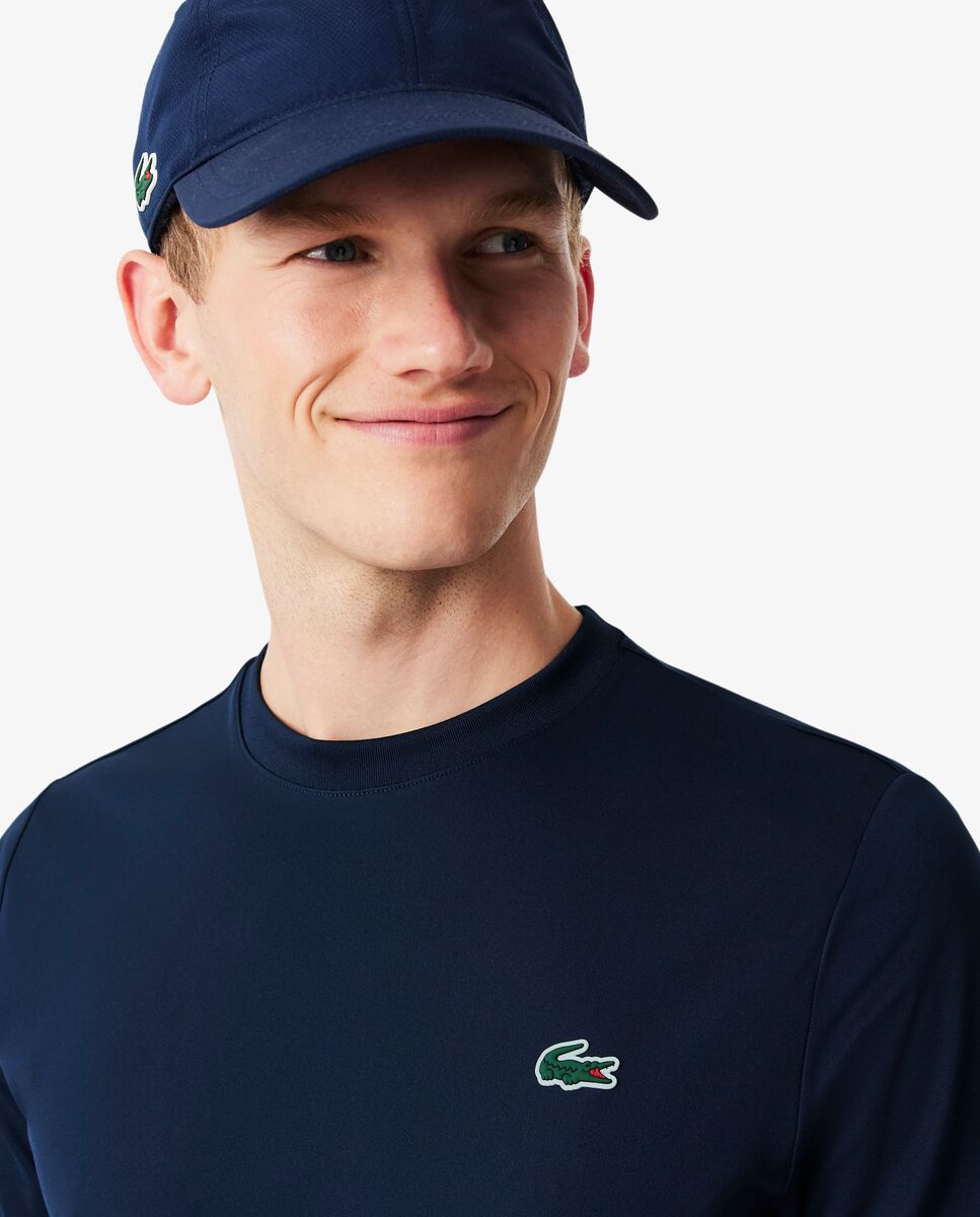Camiseta de hombre deportiva elástica ligera con protección uv de manga corta - Azul marino Azul marino-3