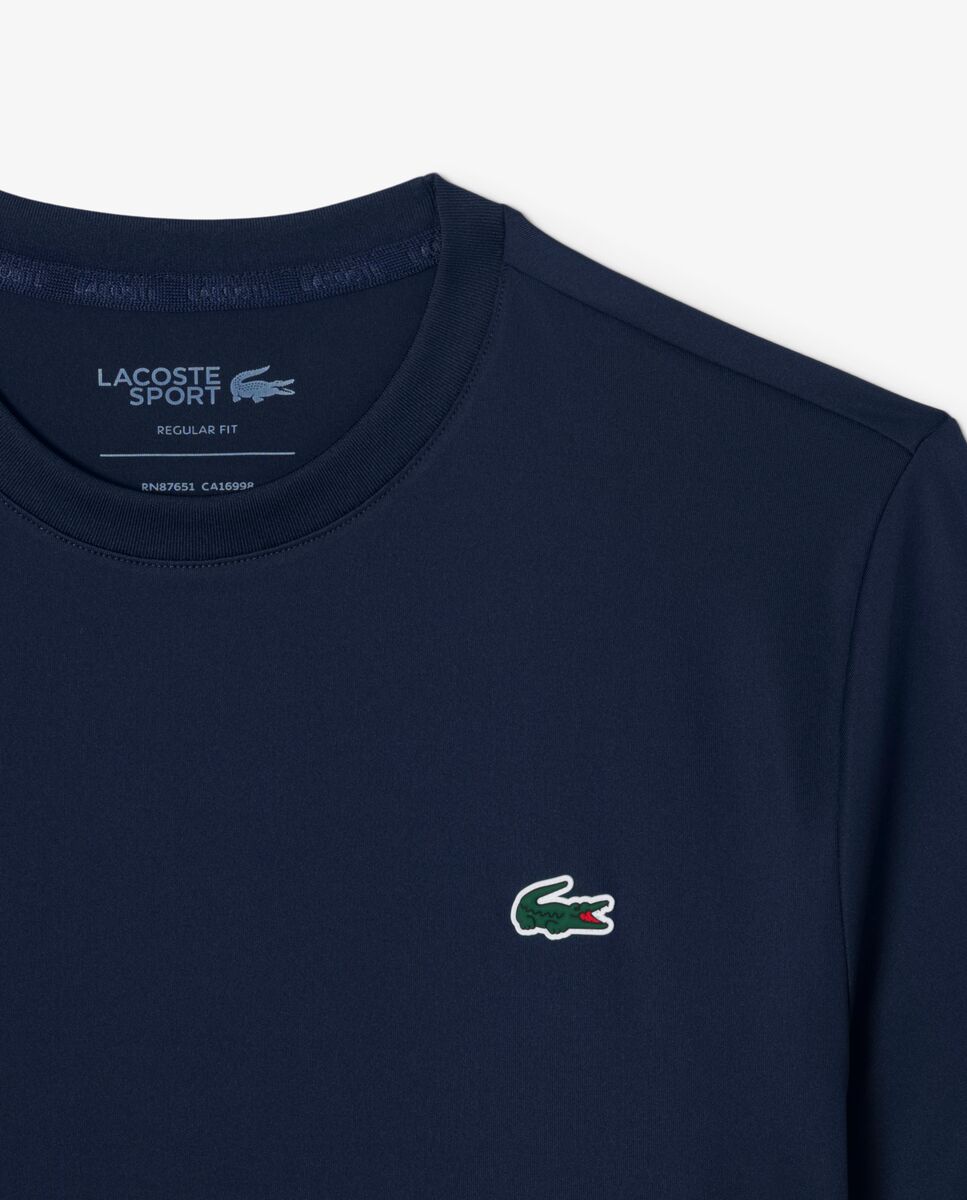 Camiseta de hombre deportiva elástica ligera con protección uv de manga corta - Azul marino Azul marino-5