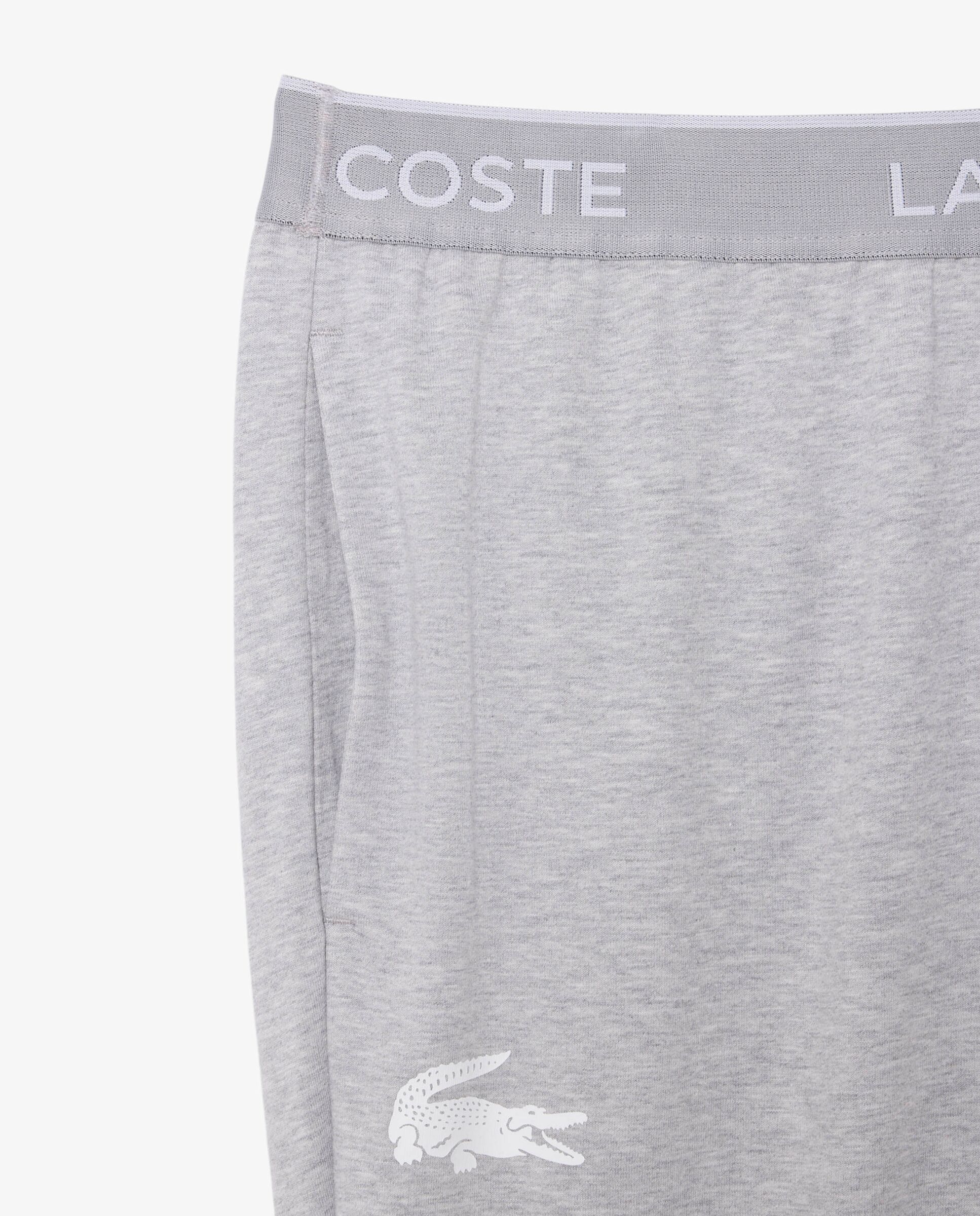 Joggers confort de polar con logo en la cintura de hombre - Lacoste - Gris oscuro Gris oscuro-5
