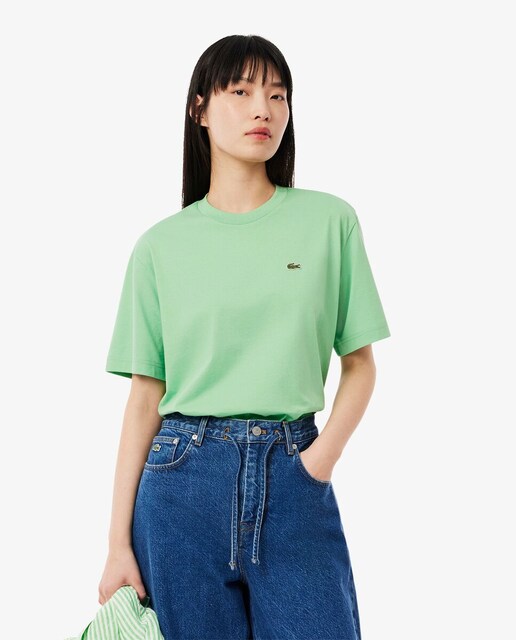 Imagen 0 de Camiseta de mujer holgada de algodón suave y manga corta