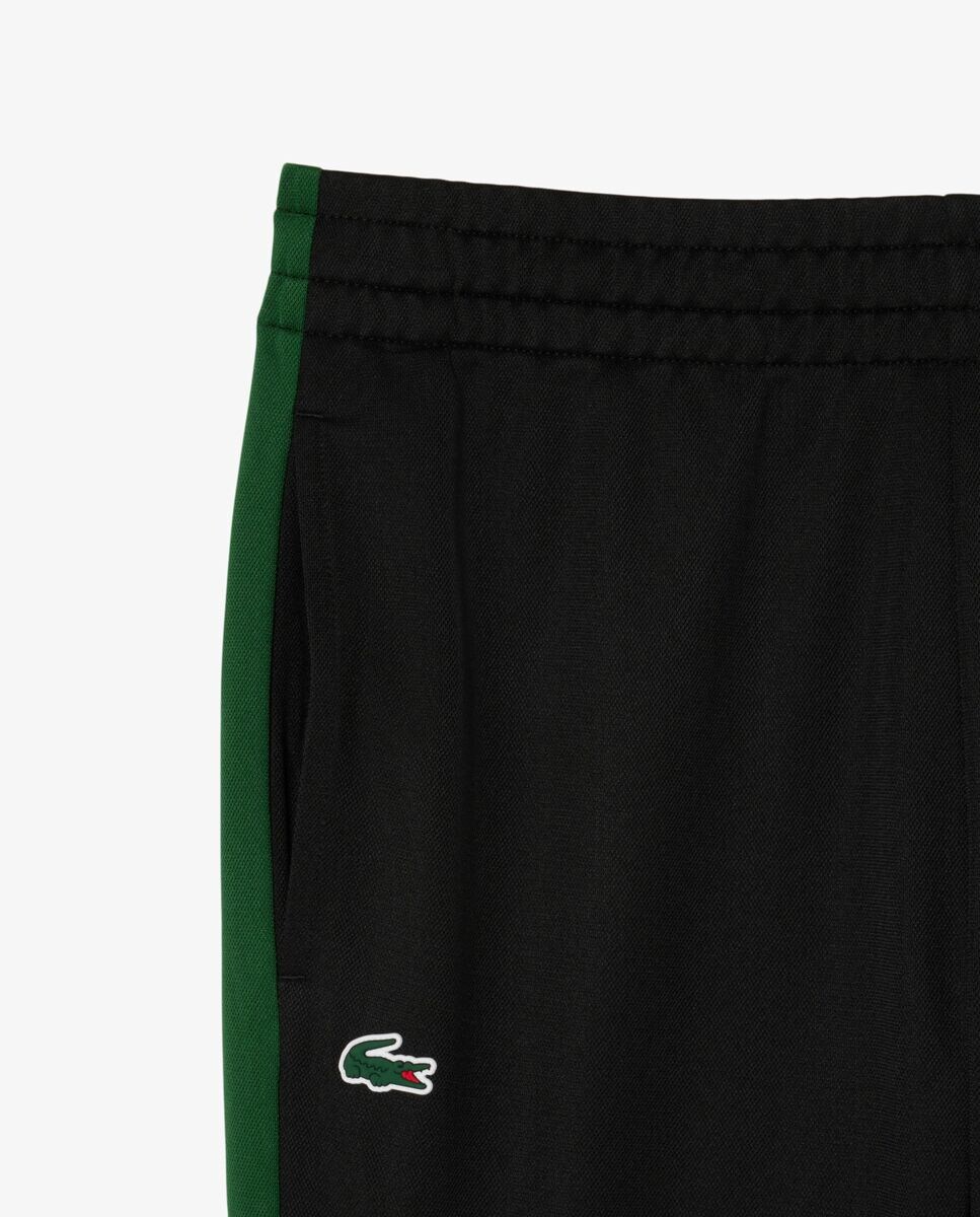 Chandal Lacoste Negro Corto Pantalón De Chándal De Hombre