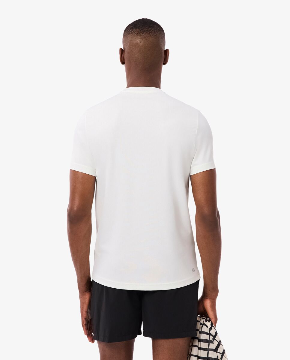 Camiseta de hombre deportiva elástica ligera con protección uv de manga corta - Blanco Blanco-2