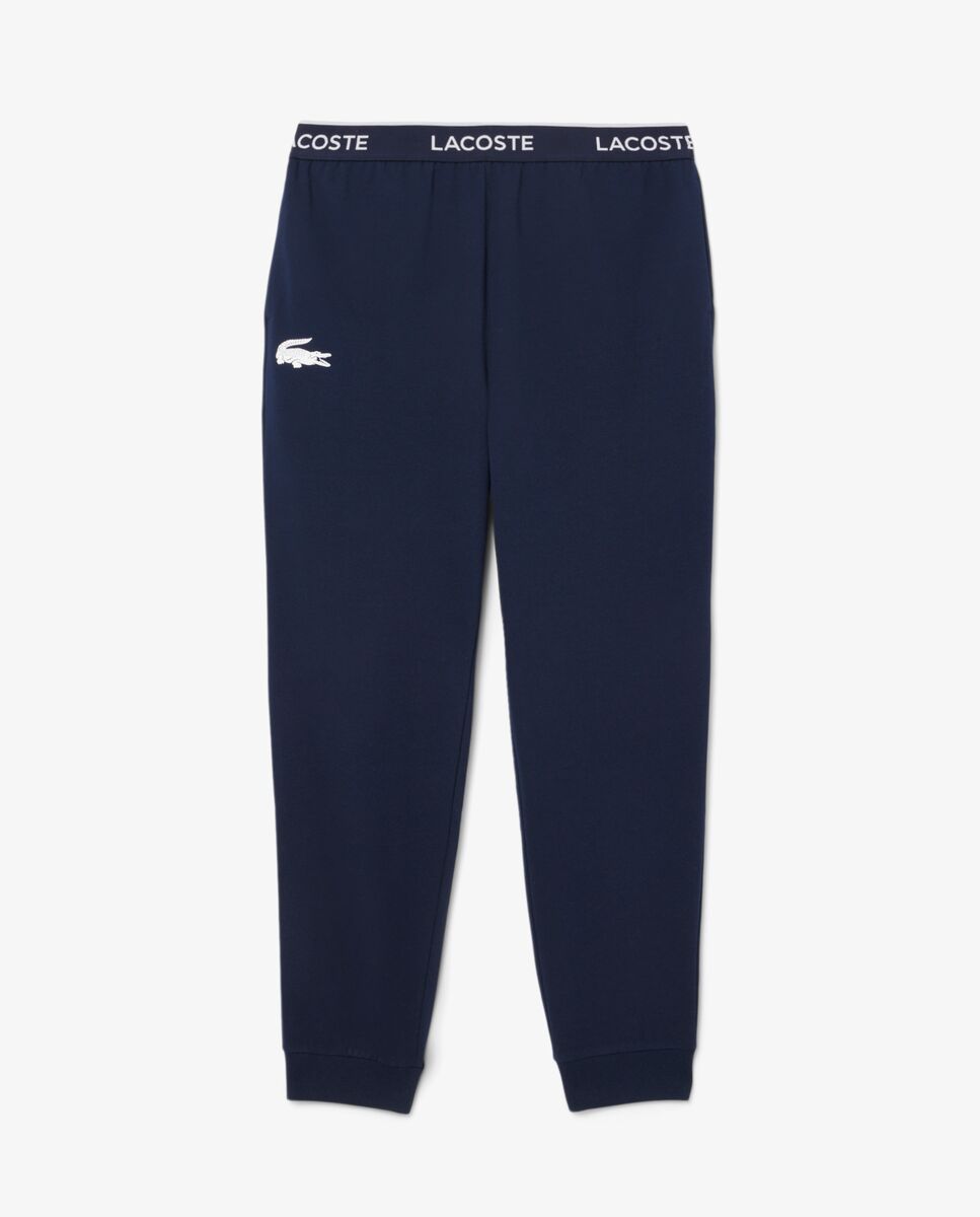Joggers confort de polar con logo en la cintura de hombre - Lacoste - Blanco Blanco-6