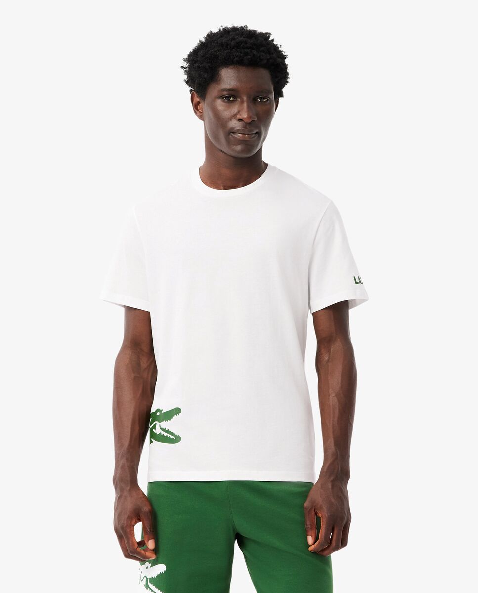 Lacoste - Camiseta de hombre de loungewear de algodón de manga corta.