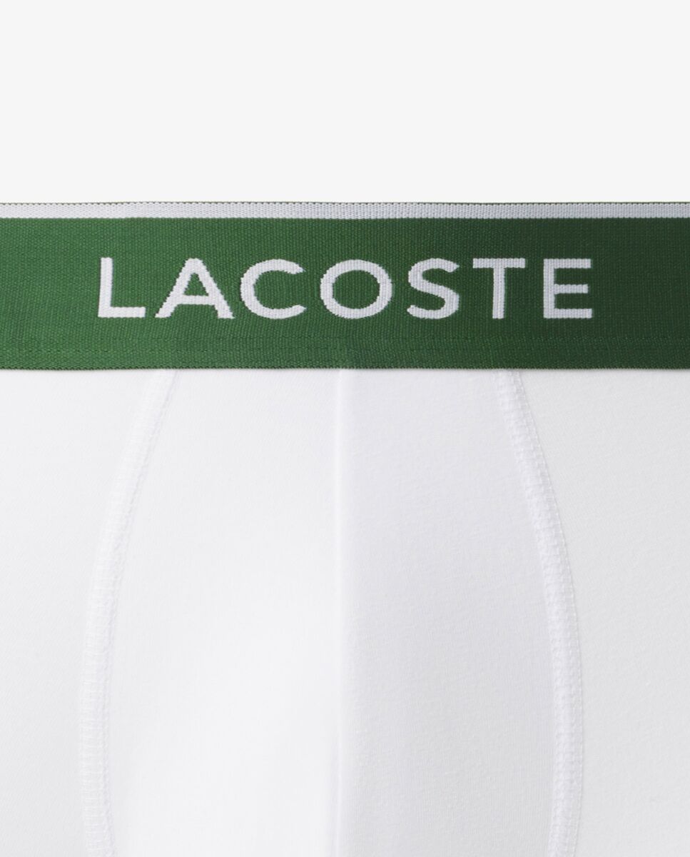 Pack de 3 calzoncillos de algodón elástico con logo en la cintura - Blanco Blanco-5