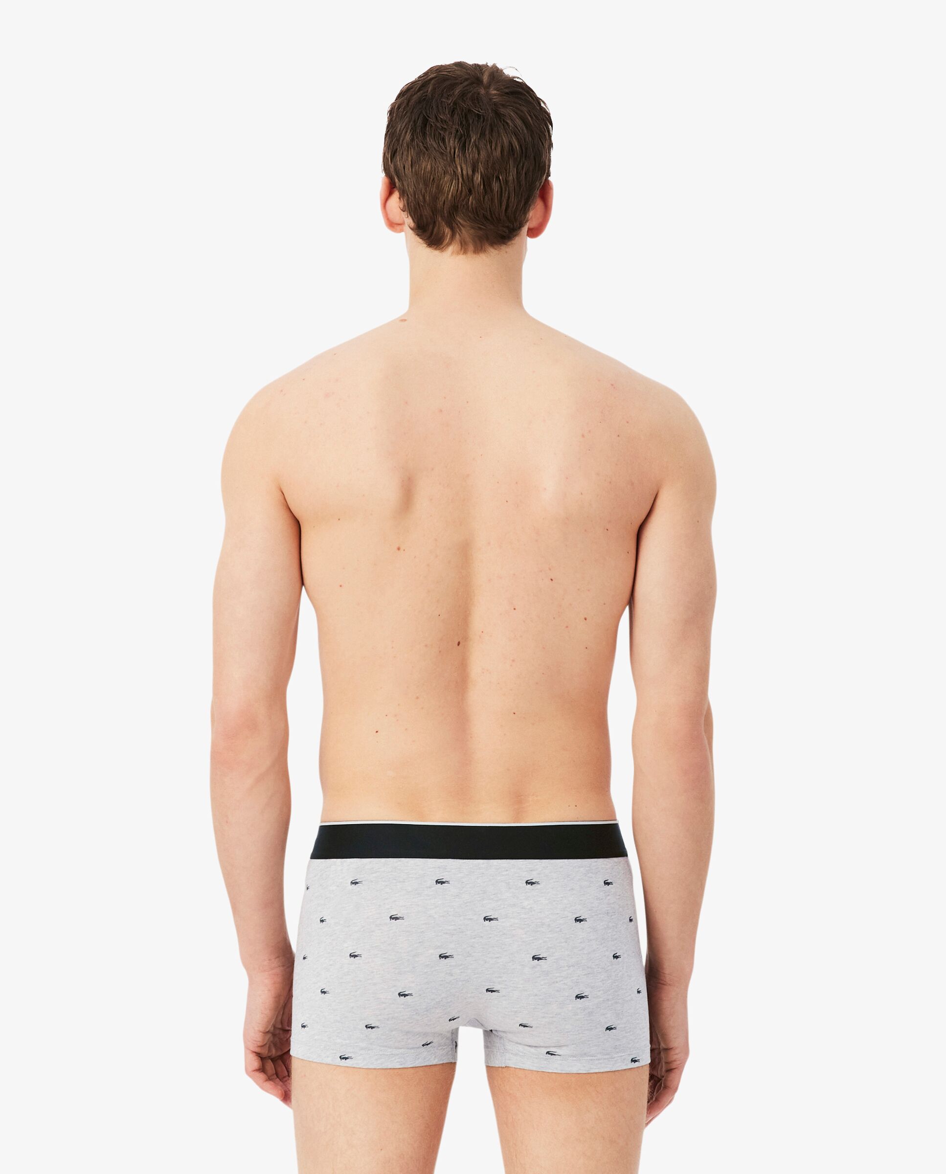 Pack de 3 calzoncillos de algodón con logo en la cintura - Lacoste - Negro Negro-2