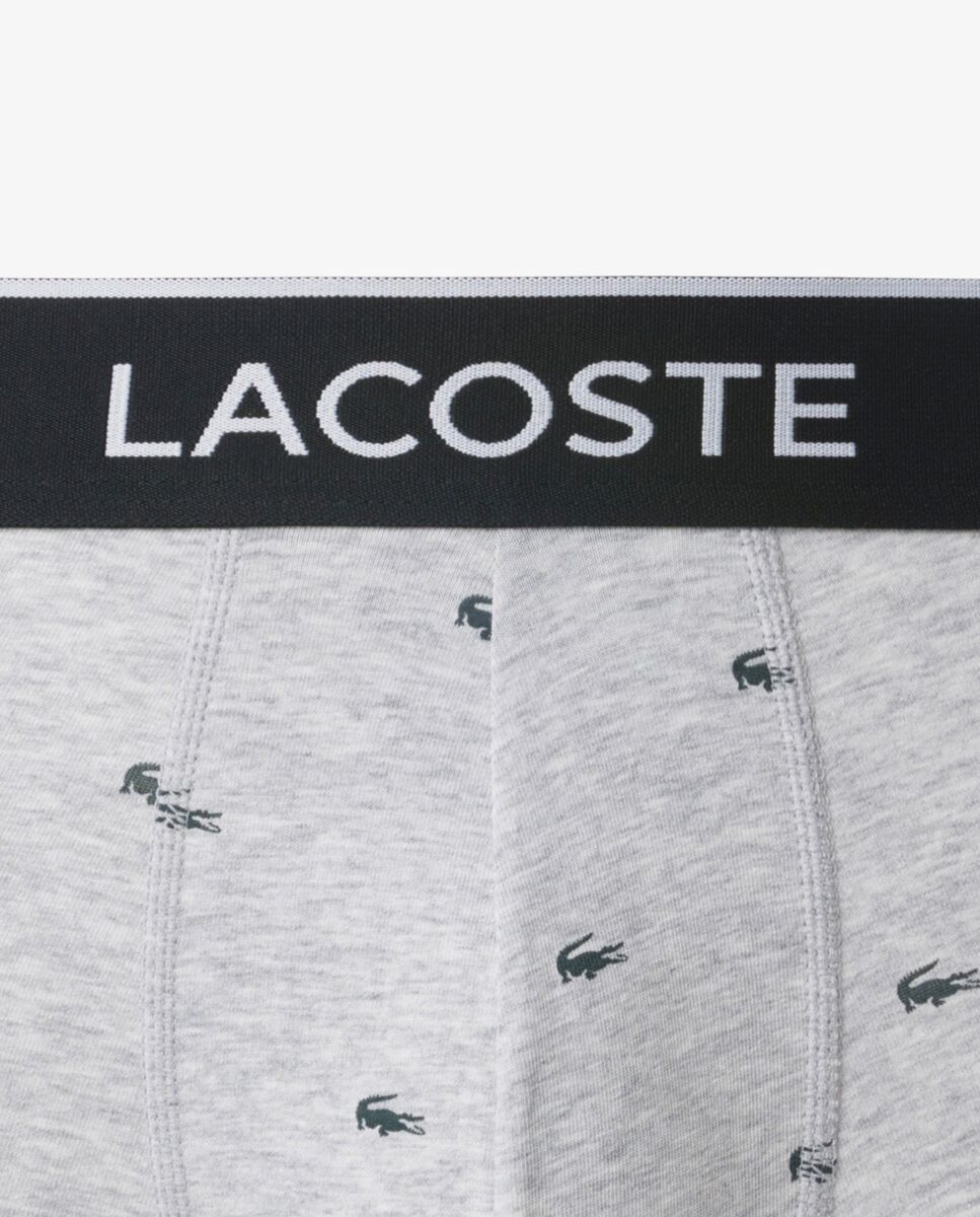 Pack de 3 calzoncillos de algodón con logo en la cintura - Lacoste - Negro Negro-5