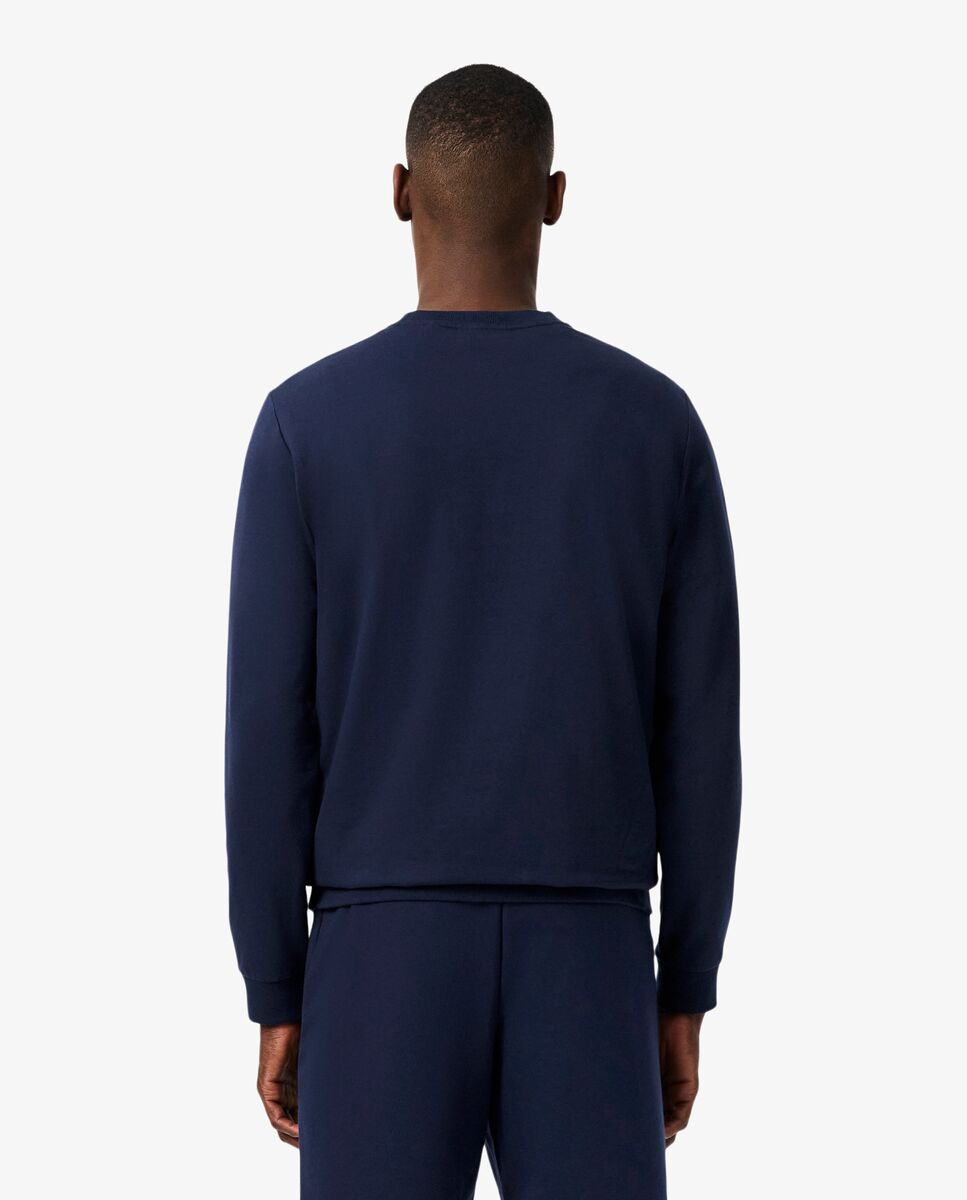 Sudadera de hombre con capucha loungewear de felpa en azul - Lacoste - Azul marino Azul marino-2