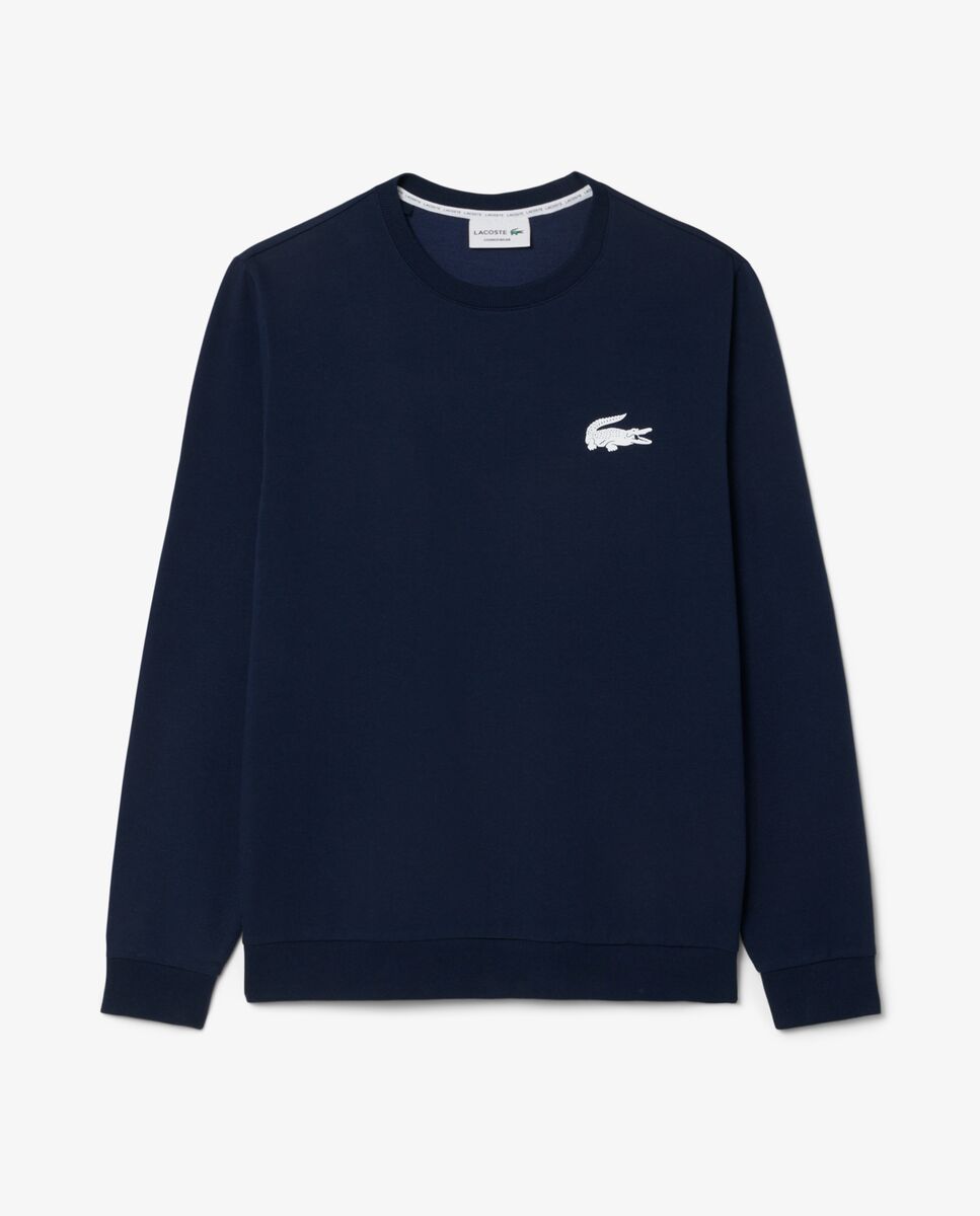 Sudadera de hombre con capucha loungewear de felpa en azul - Lacoste - Azul marino Azul marino-6