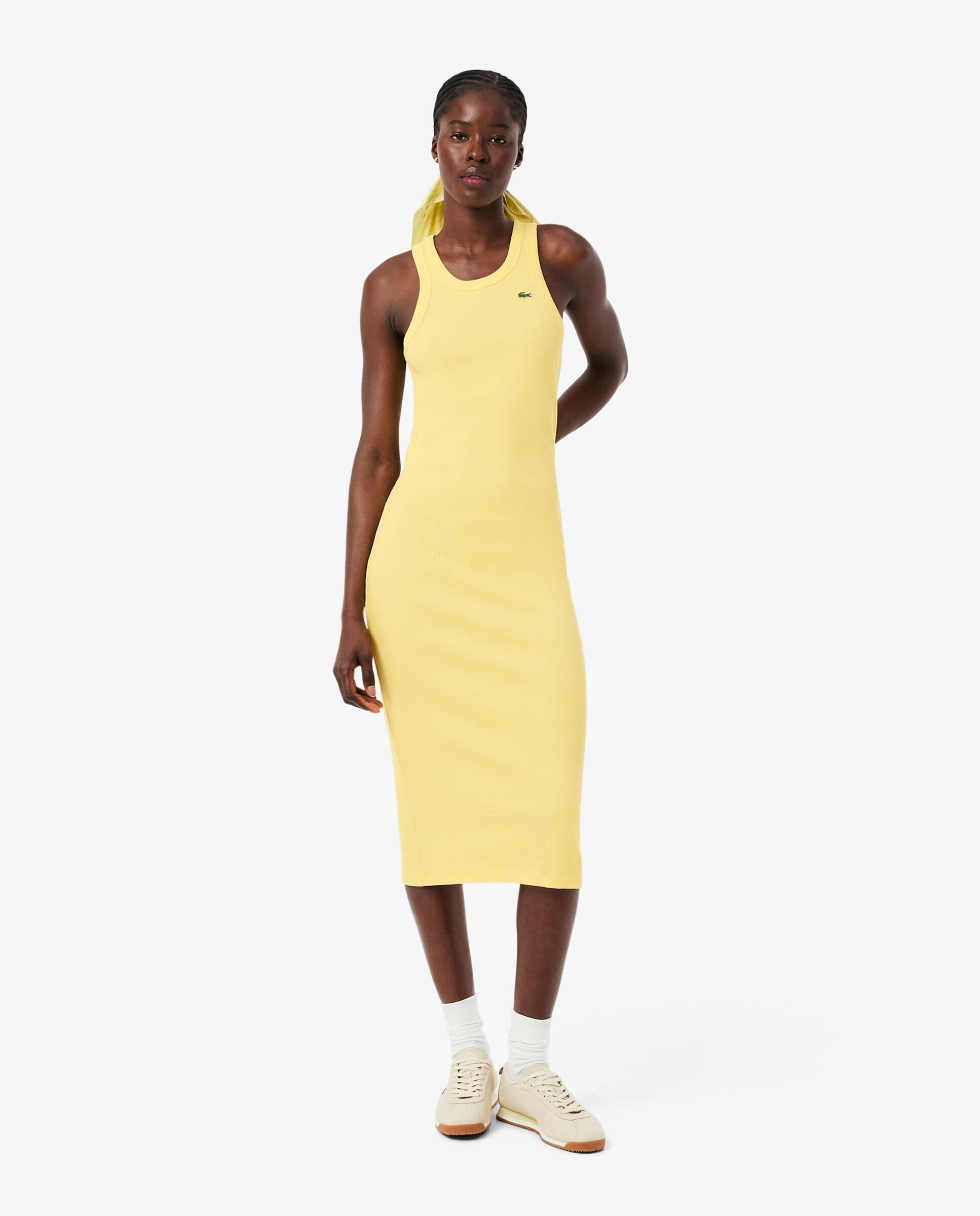 Imagen 1 de Vestido Lacoste en algodón ecológico sin mangas - Amarillo Amarillo