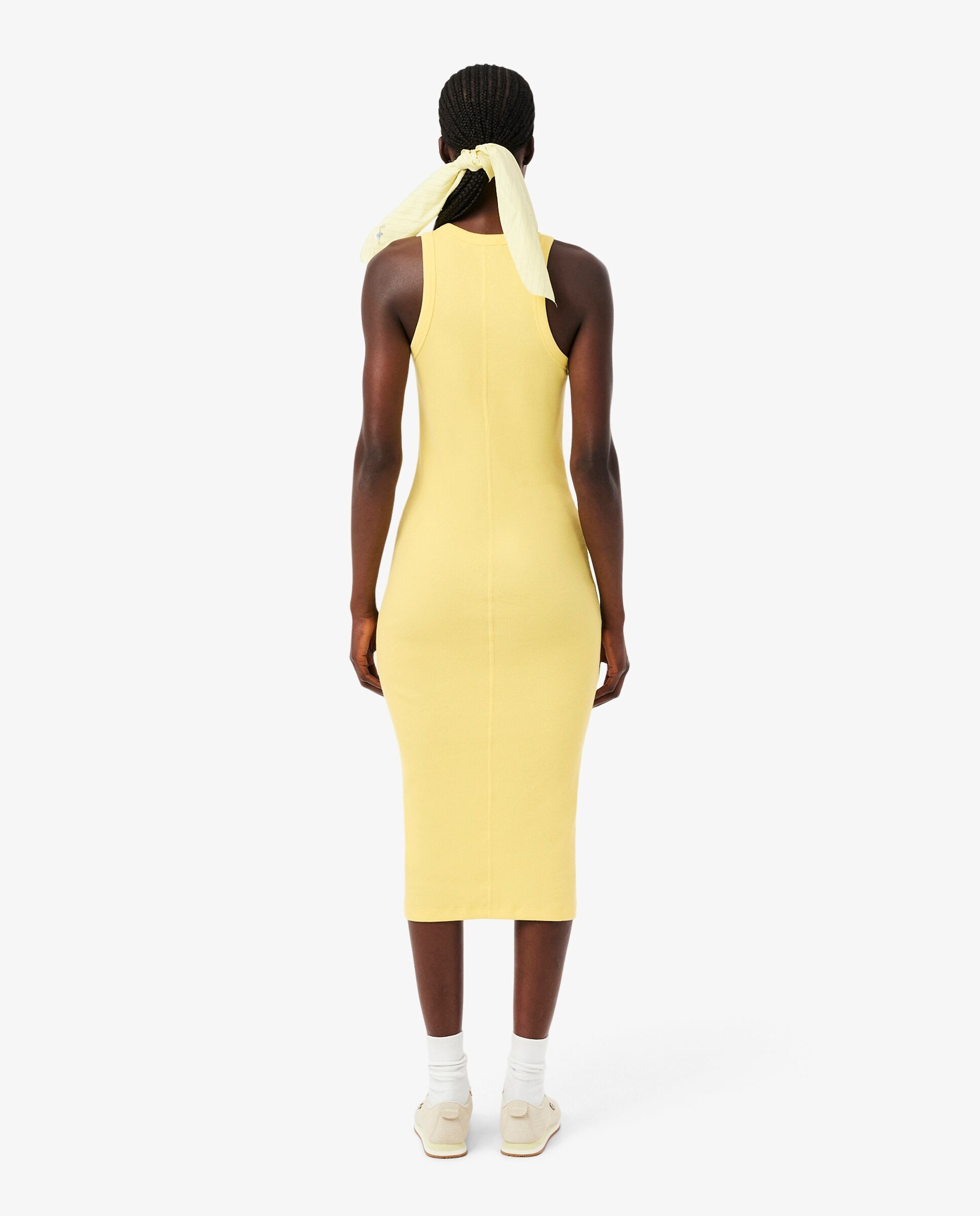 Imagen 2 de Vestido Lacoste en algodón ecológico sin mangas - Amarillo Amarillo