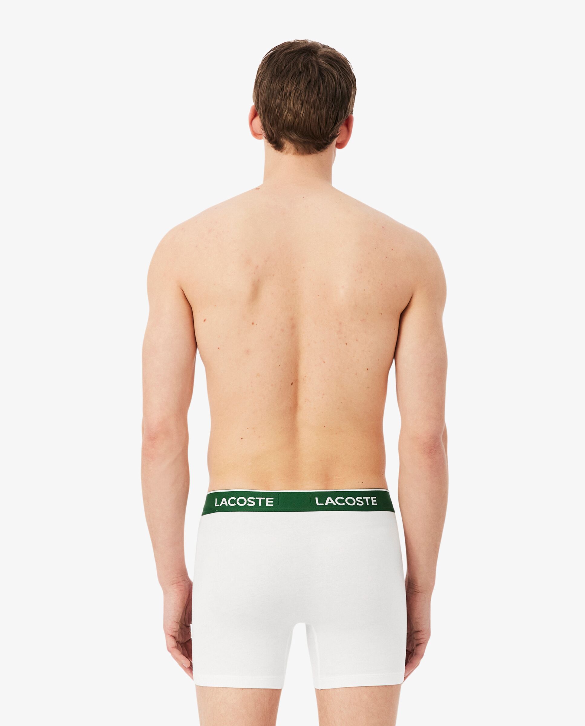 Pack de 3 bóxers de hombre de punto de algodón elástico - Lacoste - Negro Negro-2