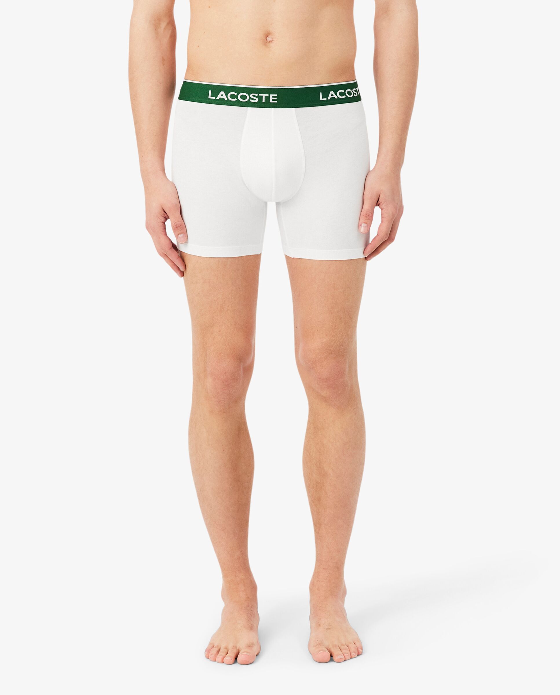 Pack de 3 bóxers de hombre de punto de algodón elástico - Lacoste - Negro Negro-3