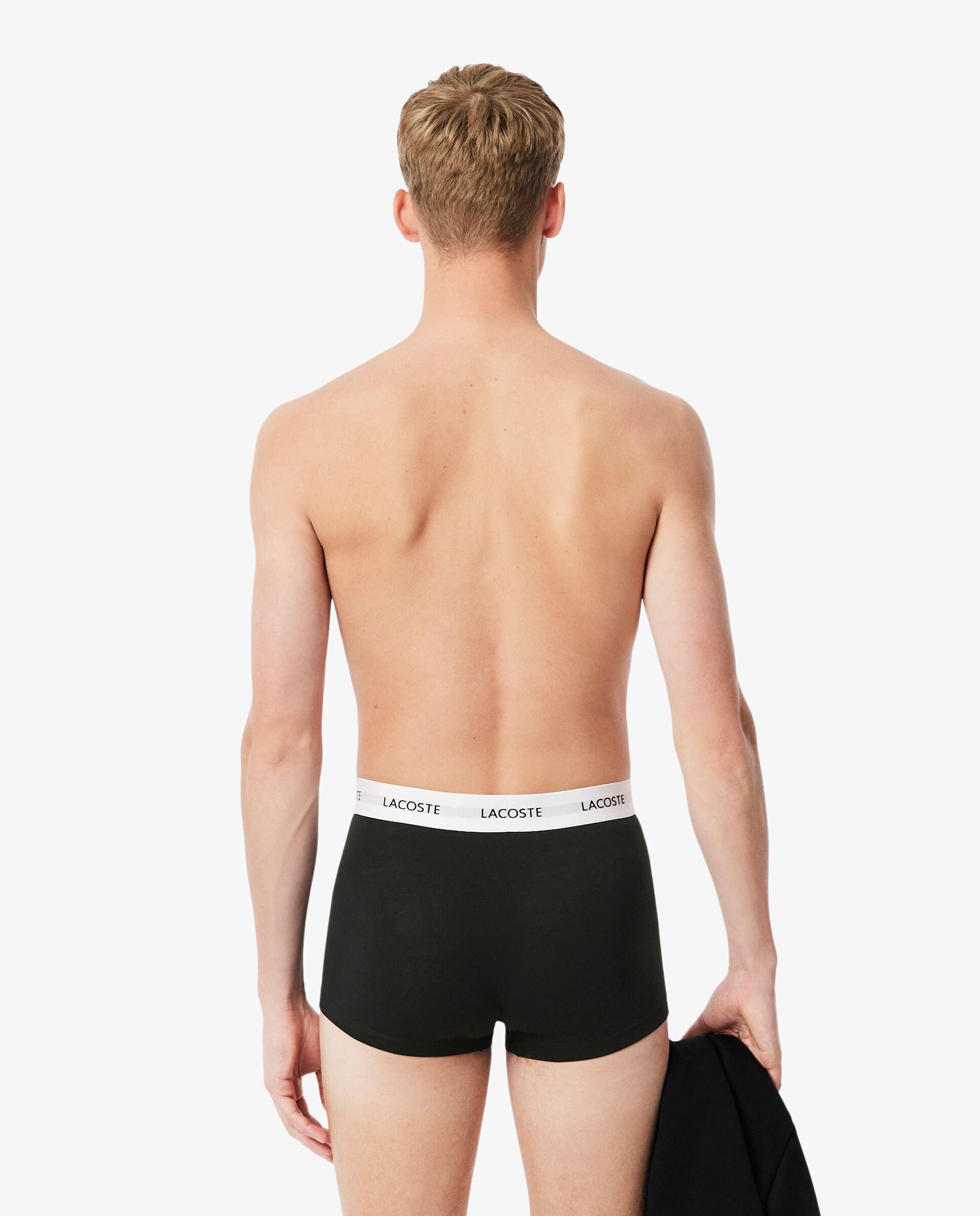 Pack de 3 calzoncillos de algodón con logo en la cintura - Lacoste - Antracita Antracita-2