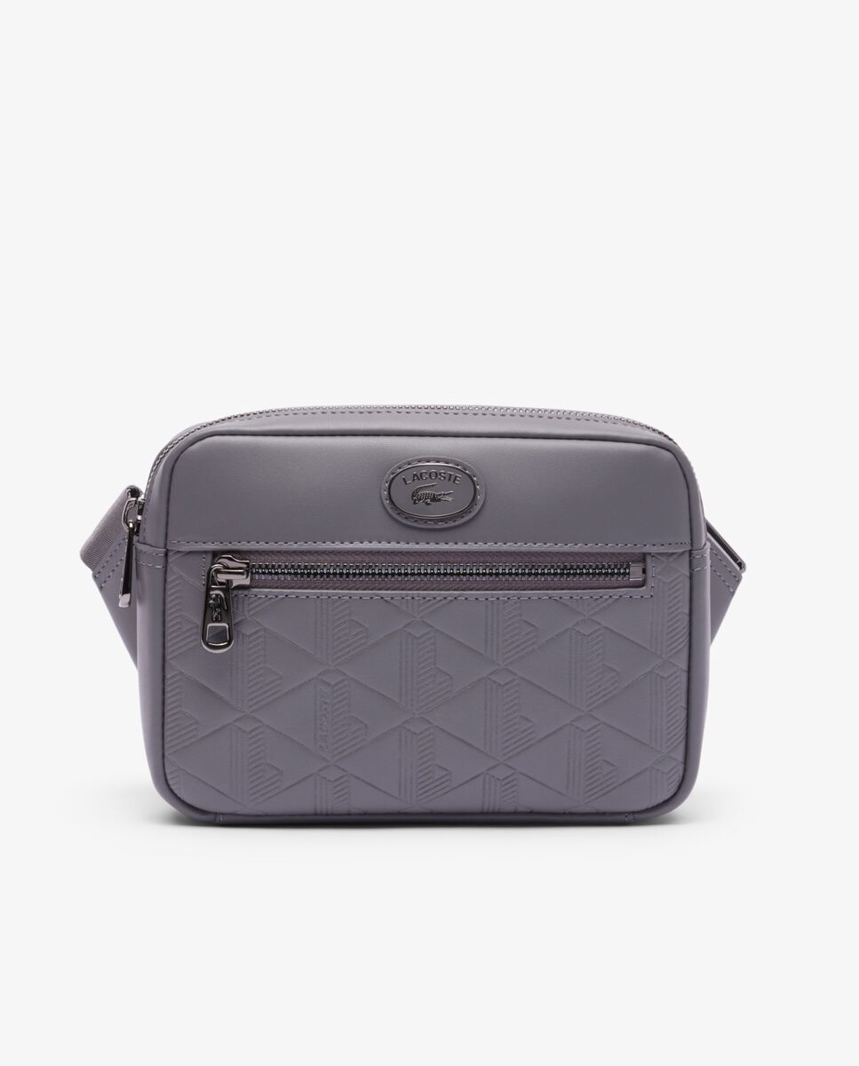 Imagen 0 de Bolso de hombre de hombro con monograma estampado Gris