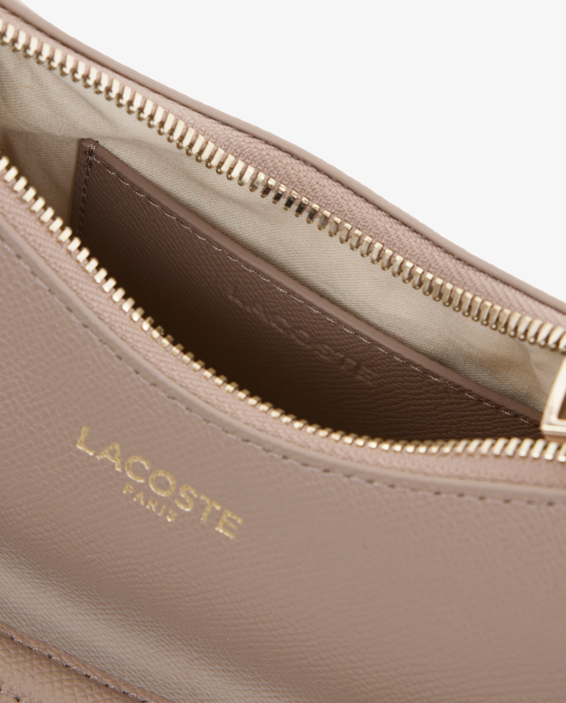 Bolso de mujer de medialuna pequeño champs-élysées en negro - Lacoste - Natural Natural-4