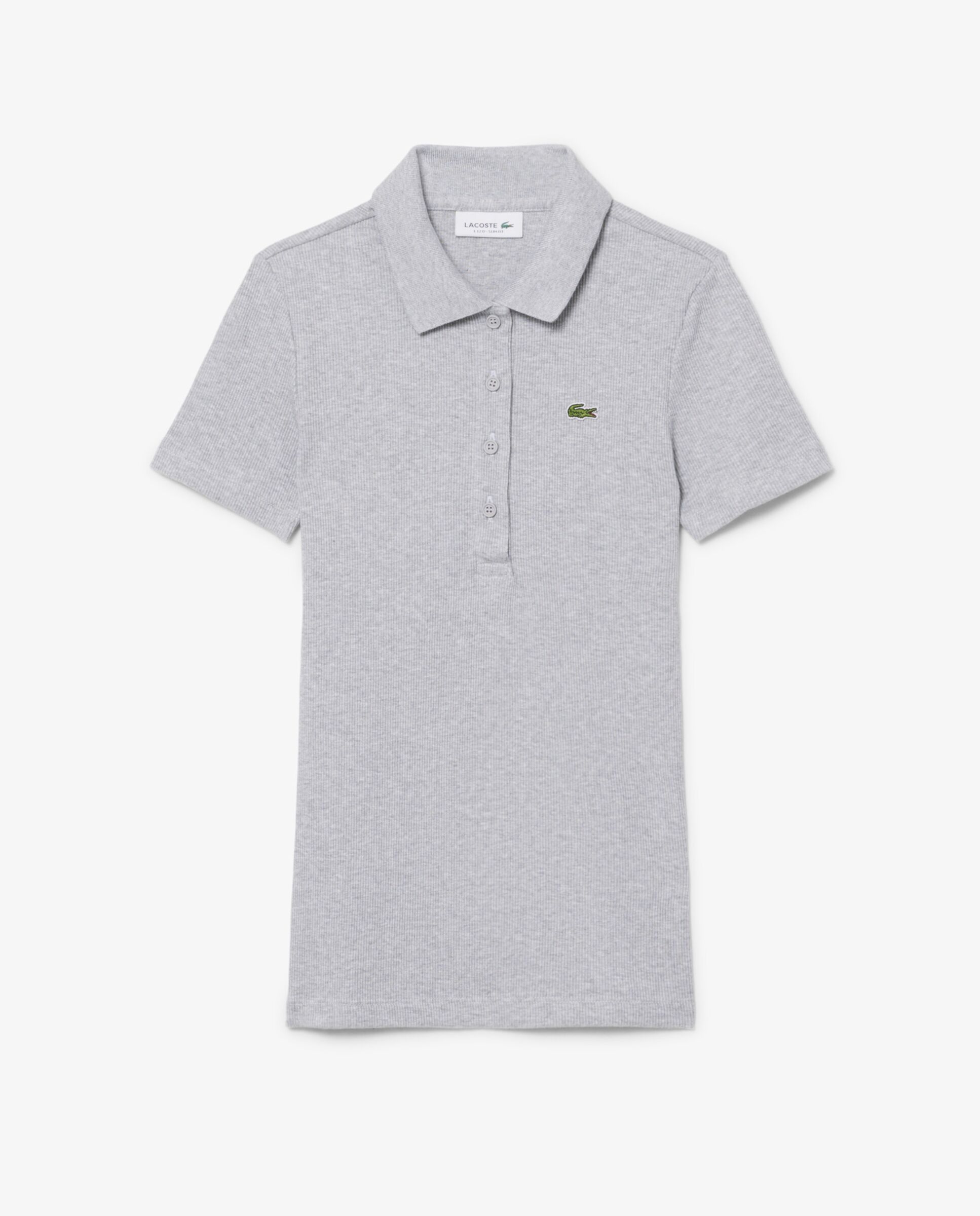 Polo de mujer Lacoste en algodón ecológico - Gris oscuro Gris oscuro-6