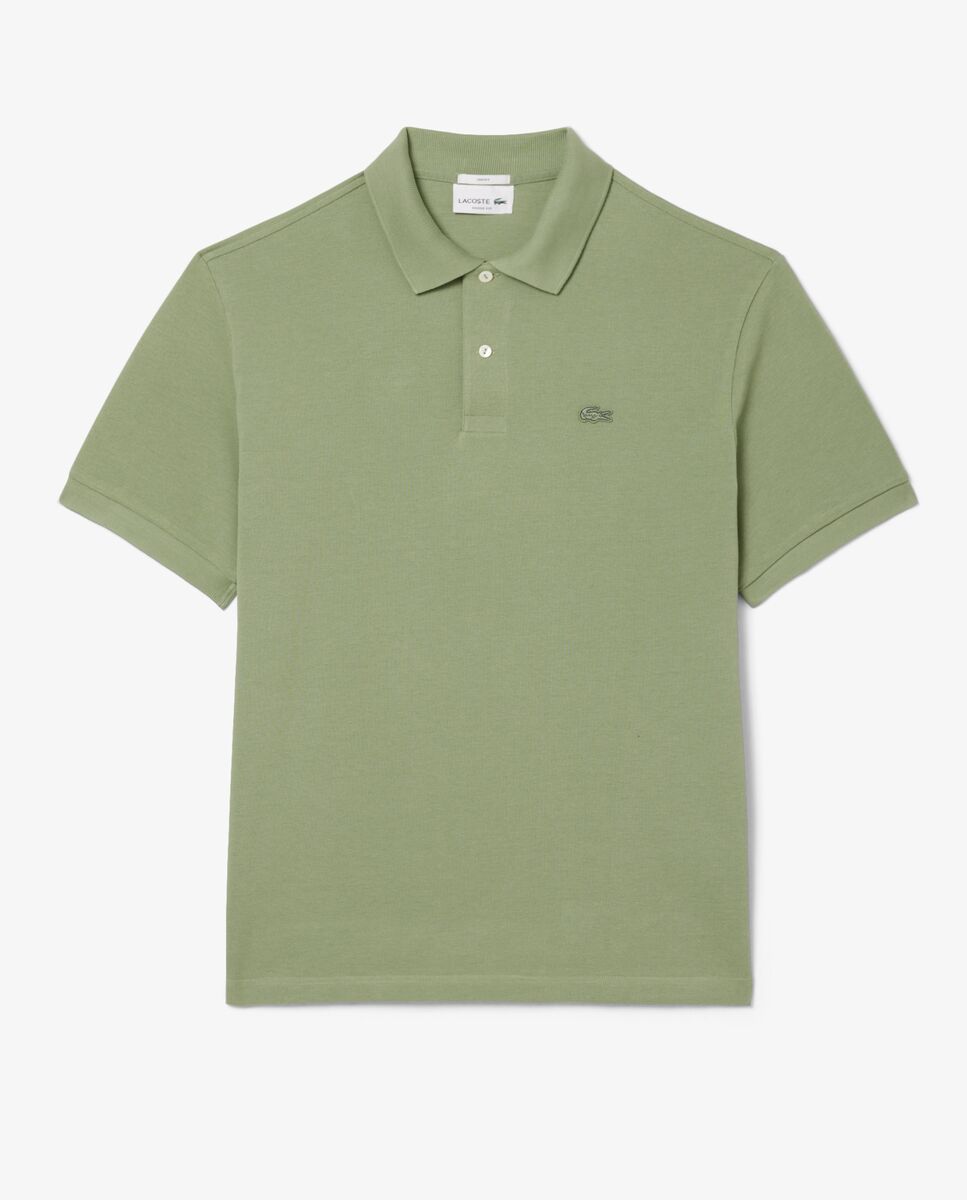 Polo de hombre de piqué grueso de corte amplio de manga corta - Lacoste - Azul celeste Verde-6