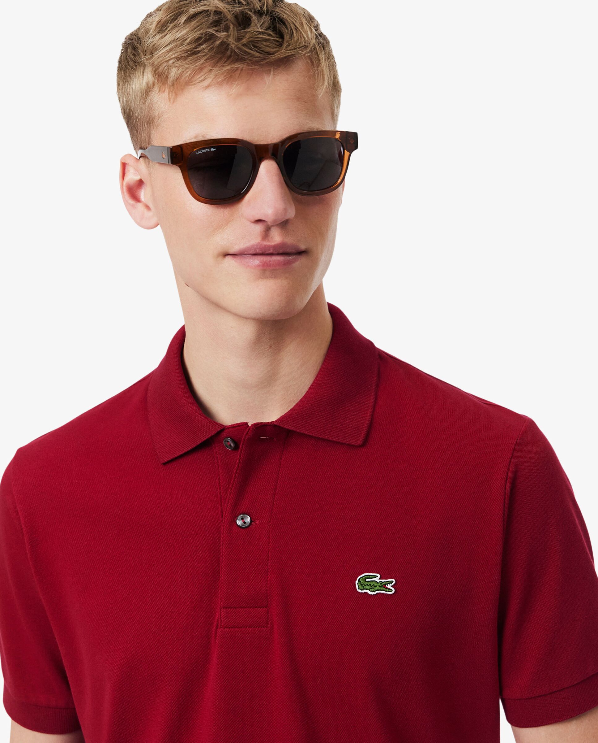 Polo de hombre de corte clásico de manga corta - Lacoste - Burdeos Burdeos-3