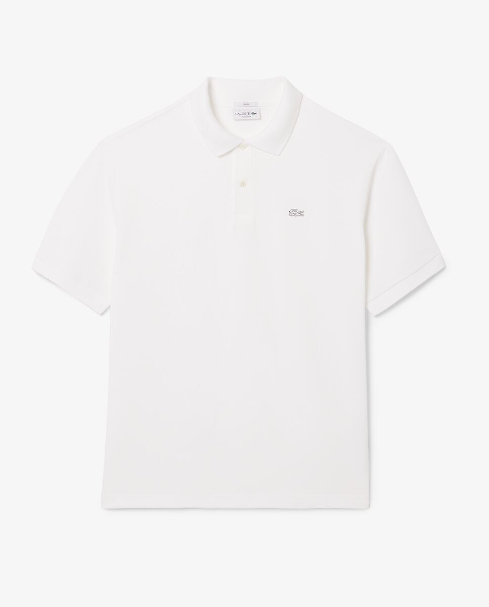 Polo de hombre de piqué grueso de corte amplio de manga corta - Lacoste - Blanco Blanco-5