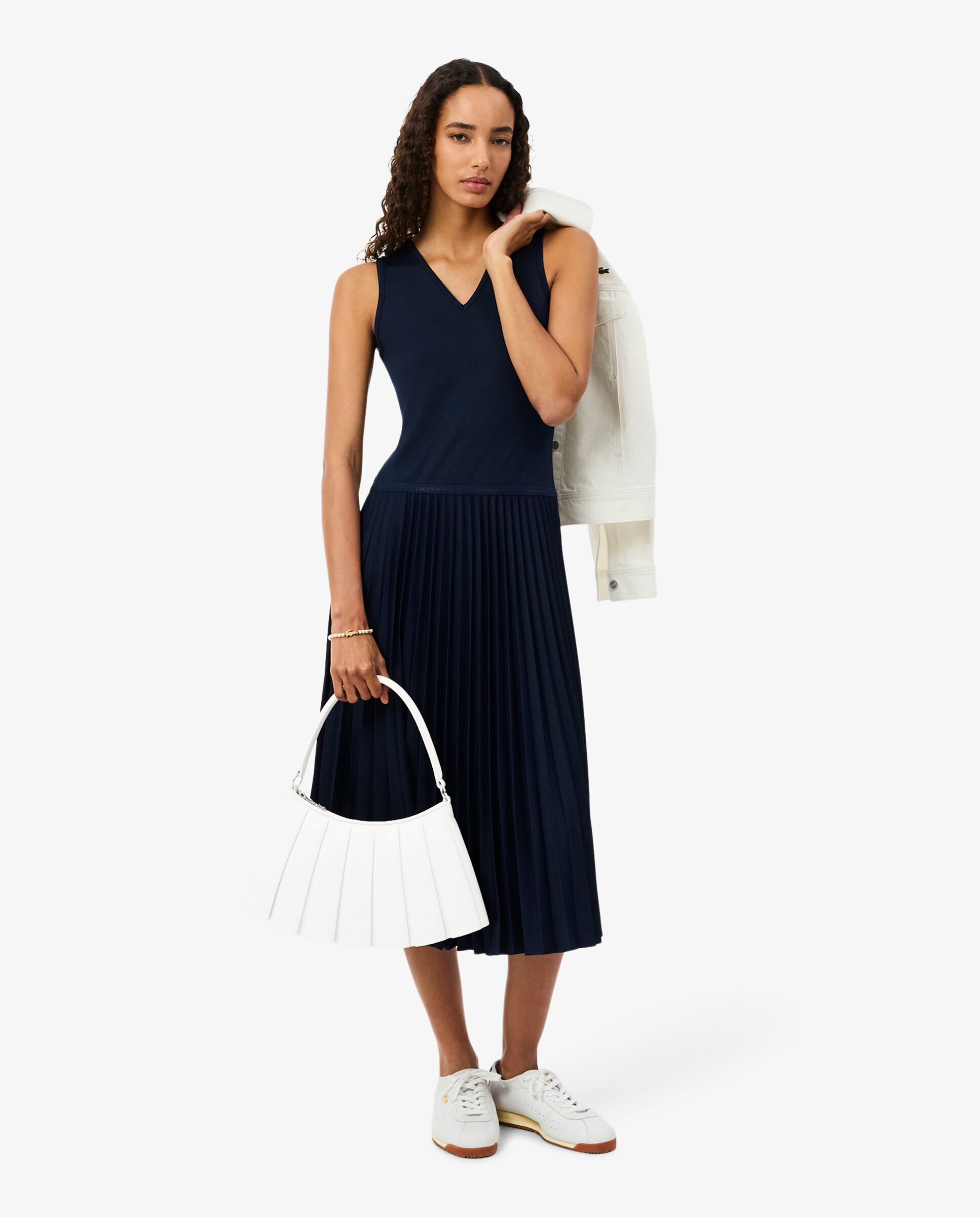 Bolso de piel Lenglen Runway - Lacoste - Verde Verde-2