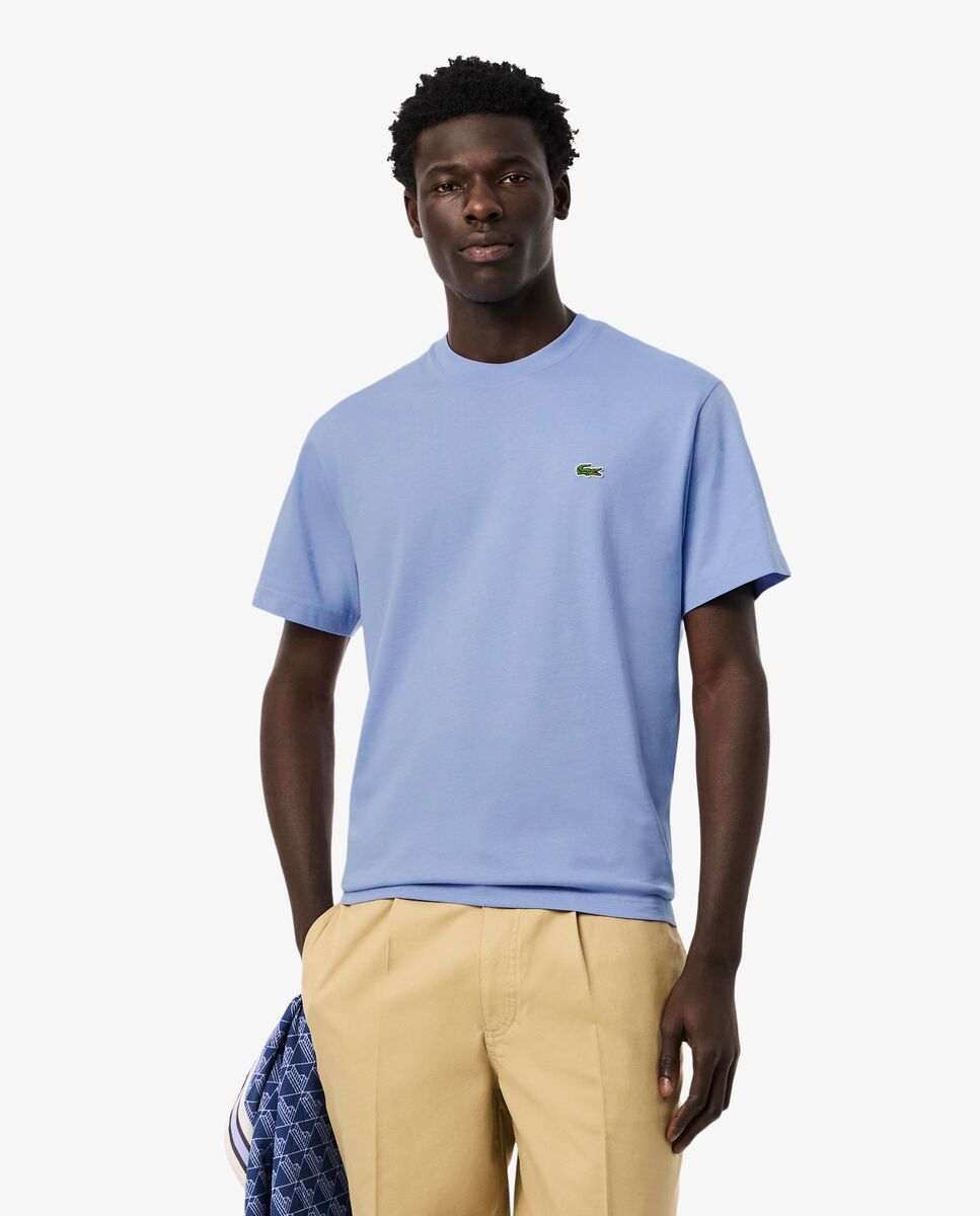 Camiseta de hombre de algodón de manga corta - Lacoste - Lila Lila-1