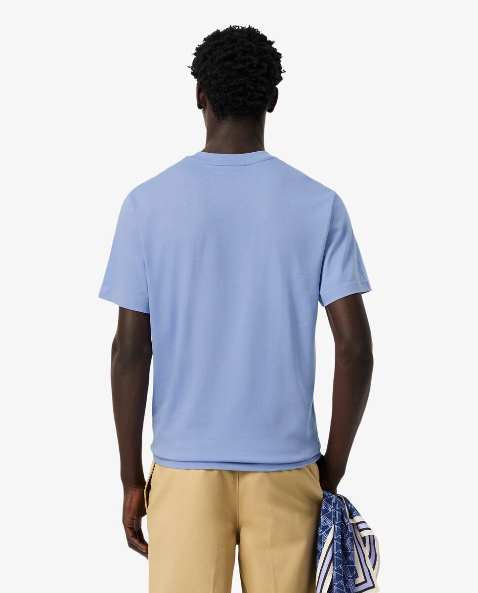 Camiseta de hombre de algodón de manga corta - Lacoste - Lila Lila-2