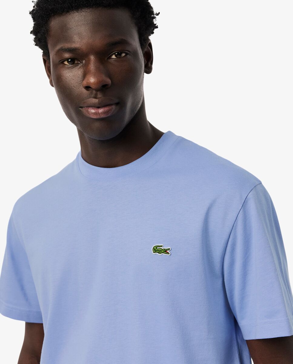 Camiseta de hombre de algodón de manga corta - Lacoste - Lila Lila-3