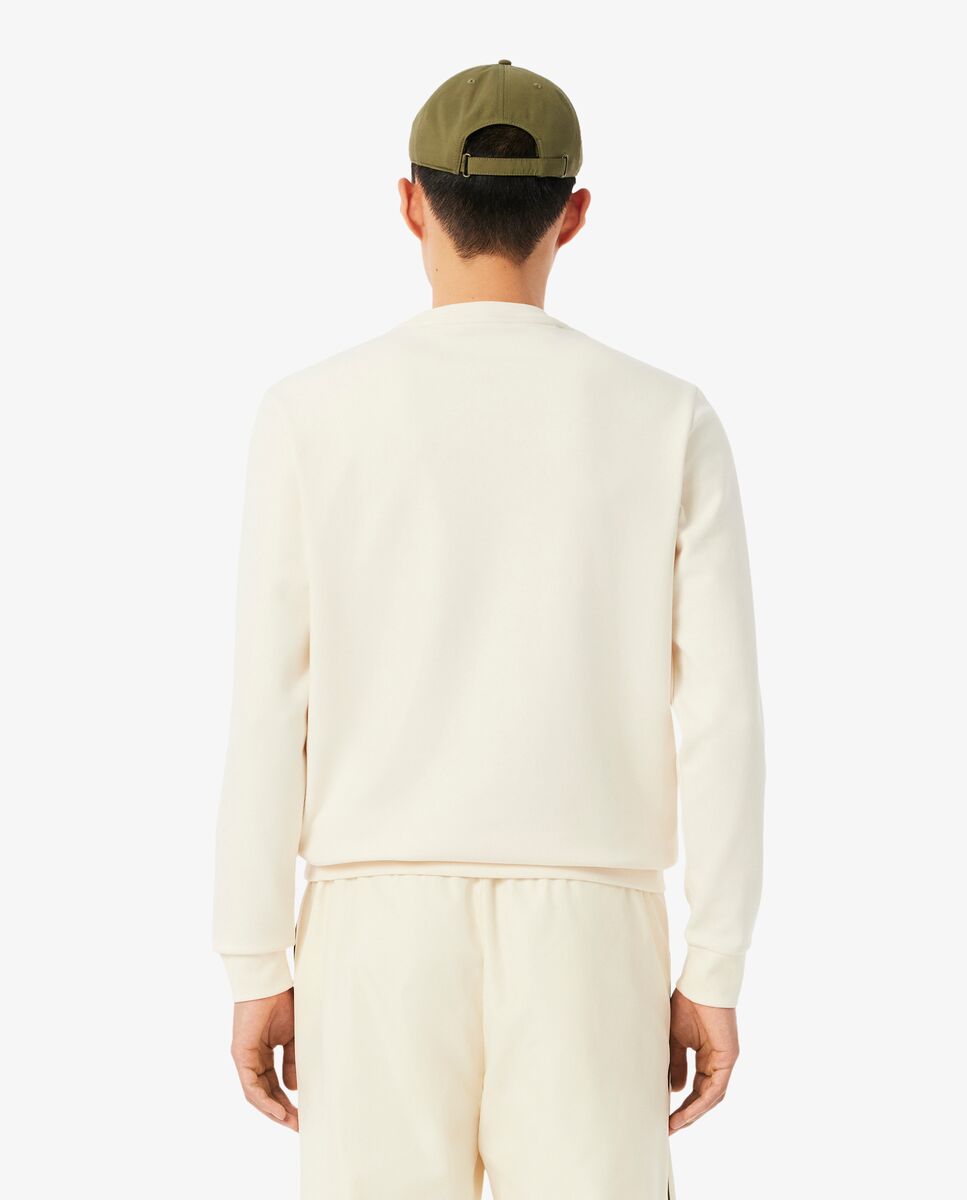 Sudadera de hombre de tenis de rayas con detalles de marca en - Lacoste - Blanco Blanco-2