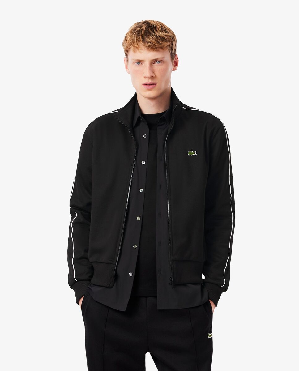 Lacoste - Chaqueta de hombre de Chándal de piqué con cremallera frontal Paris.