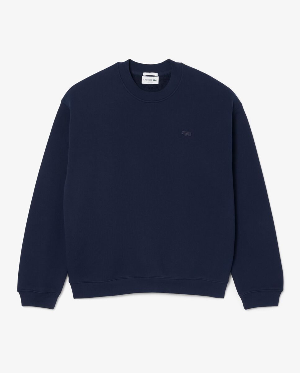 Sudadera unisex de felpa gruesa de corte amplio - Lacoste - Negro Negro-5