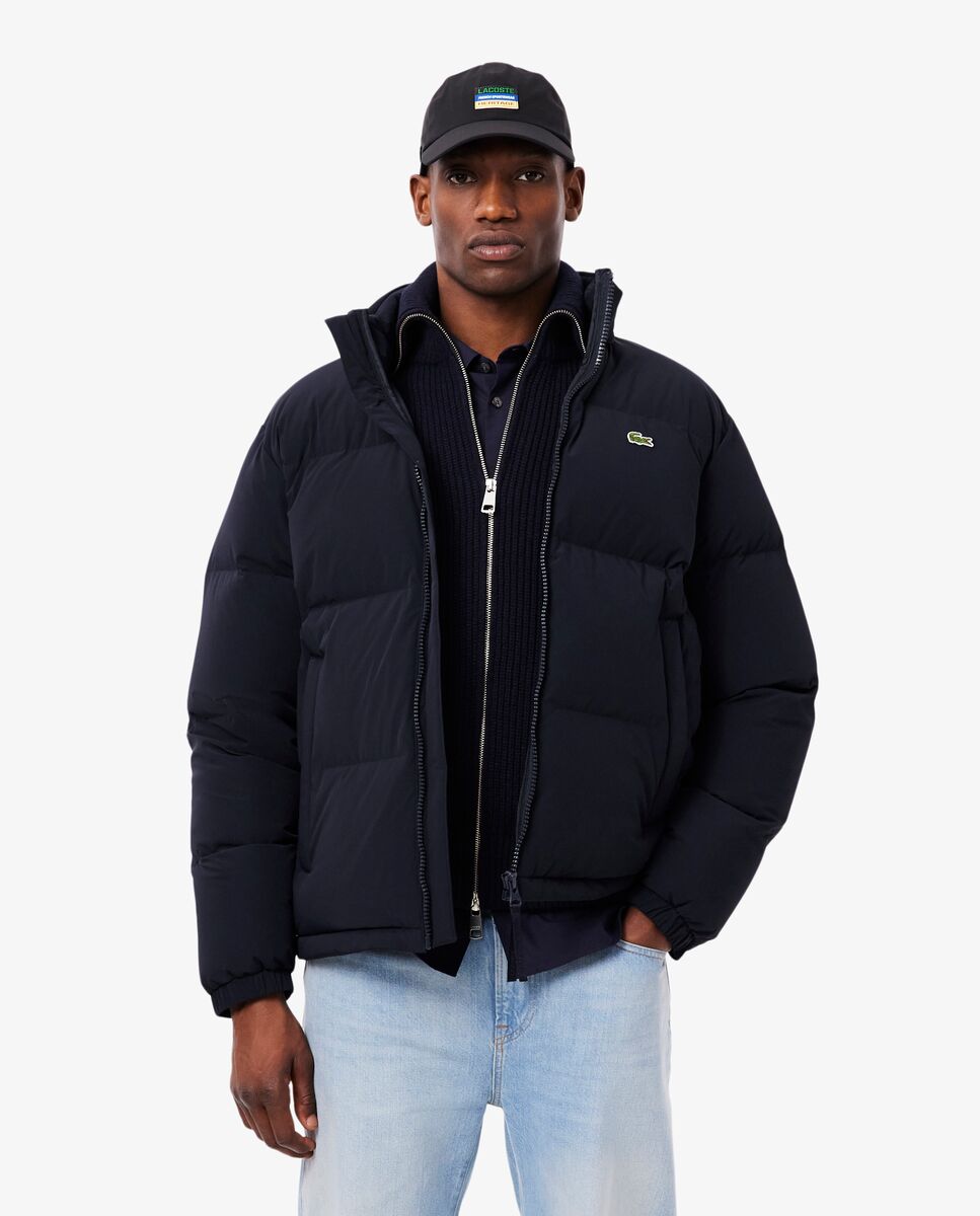 Chaqueta de hombre acolchada con capucha hidrófuga - Lacoste - Azul marino Azul marino-1