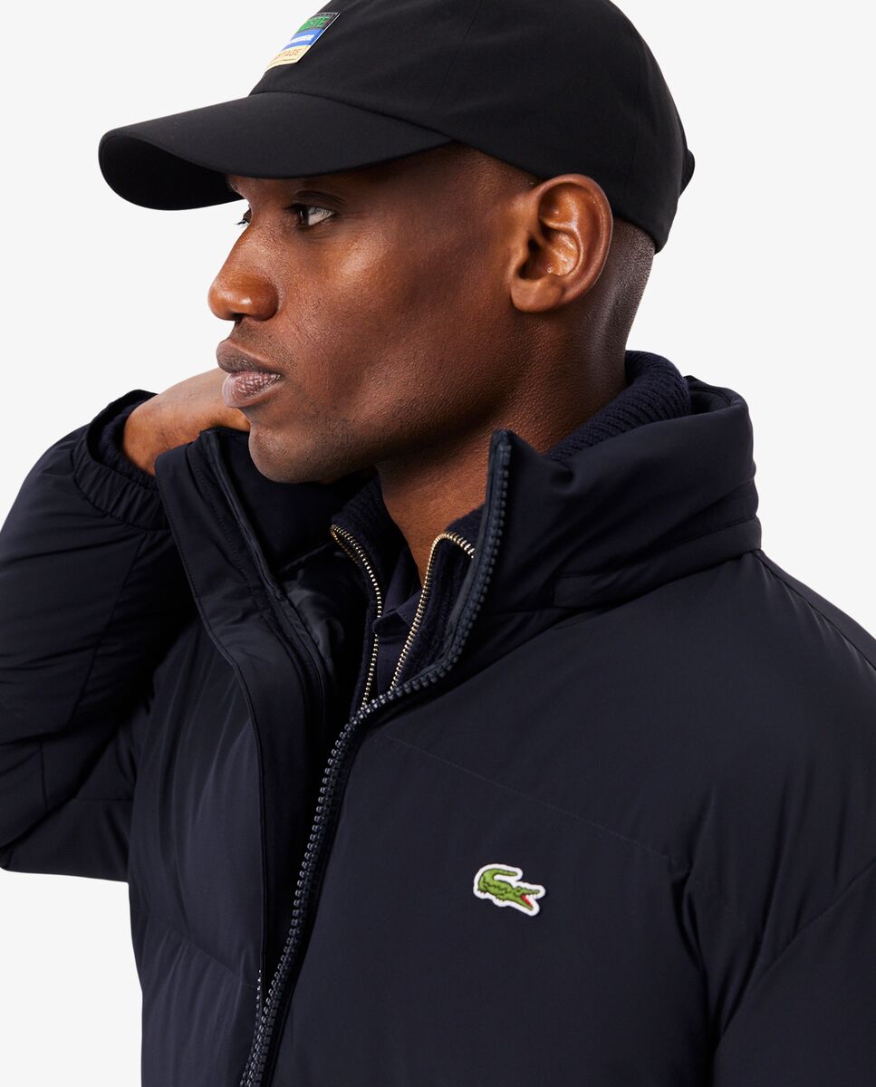 Chaqueta de hombre acolchada con capucha hidrófuga - Lacoste - Azul marino Azul marino-3