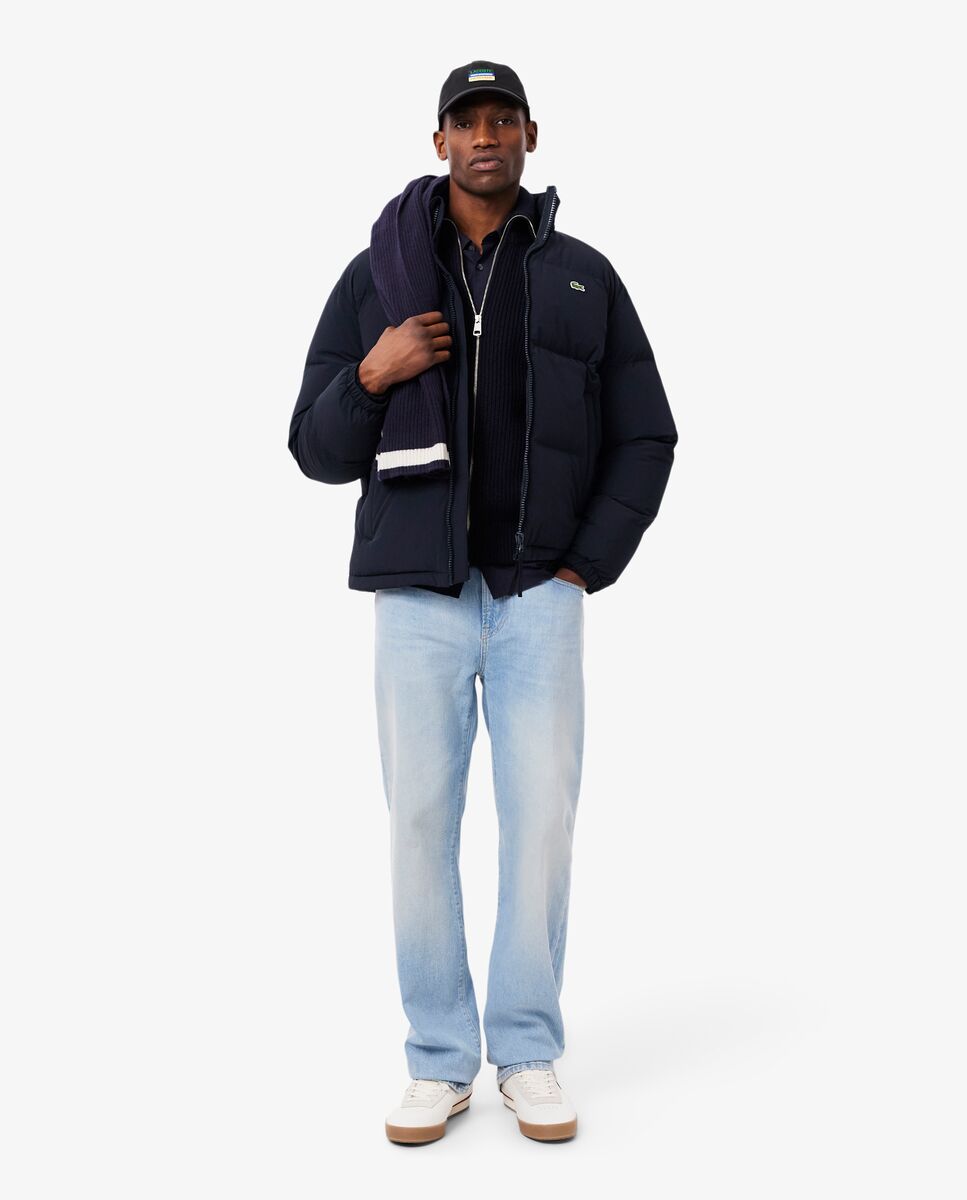 Chaqueta de hombre acolchada con capucha hidrófuga - Lacoste - Azul marino Azul marino-4