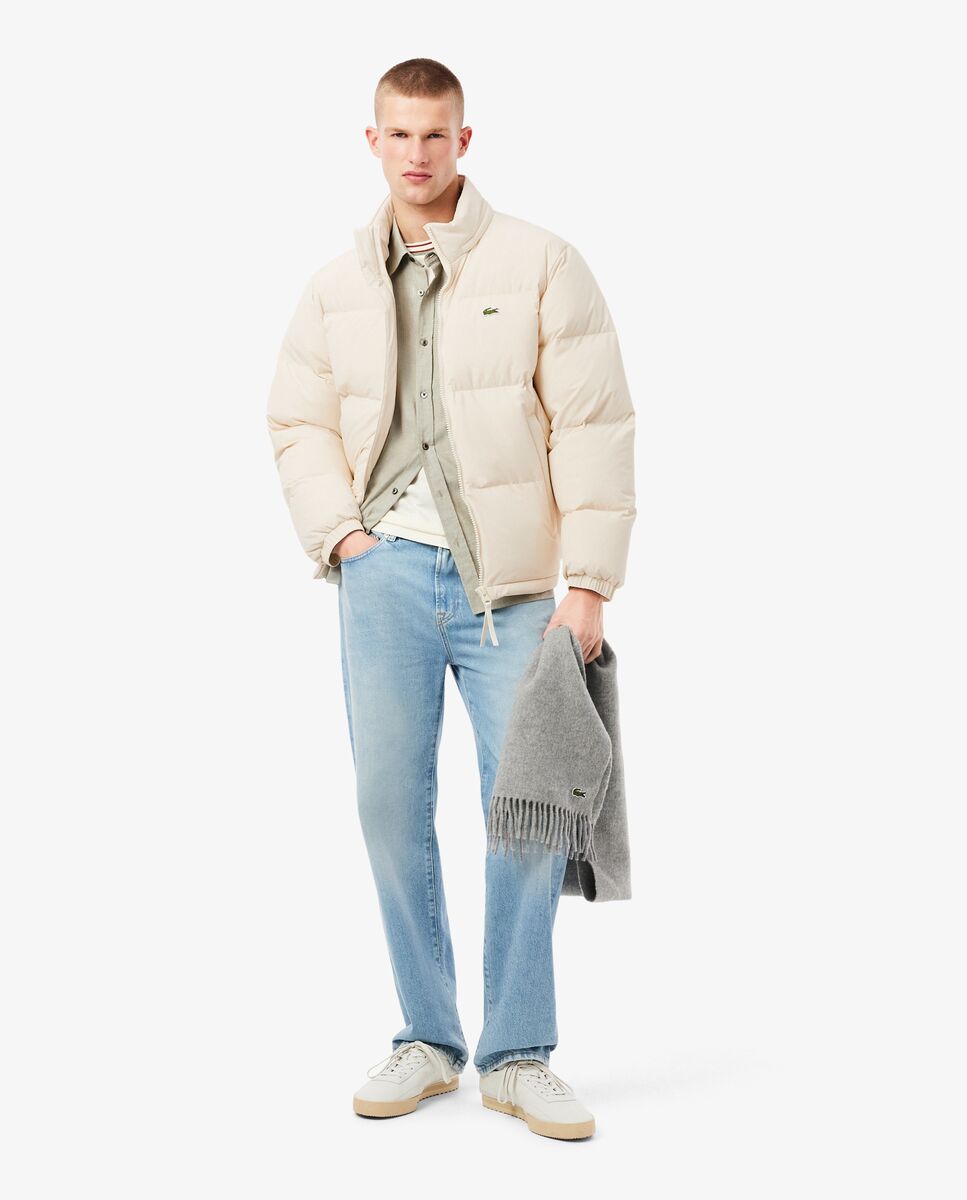 Chaqueta de hombre acolchada con capucha hidrófuga - Lacoste - Blanco Blanco-4
