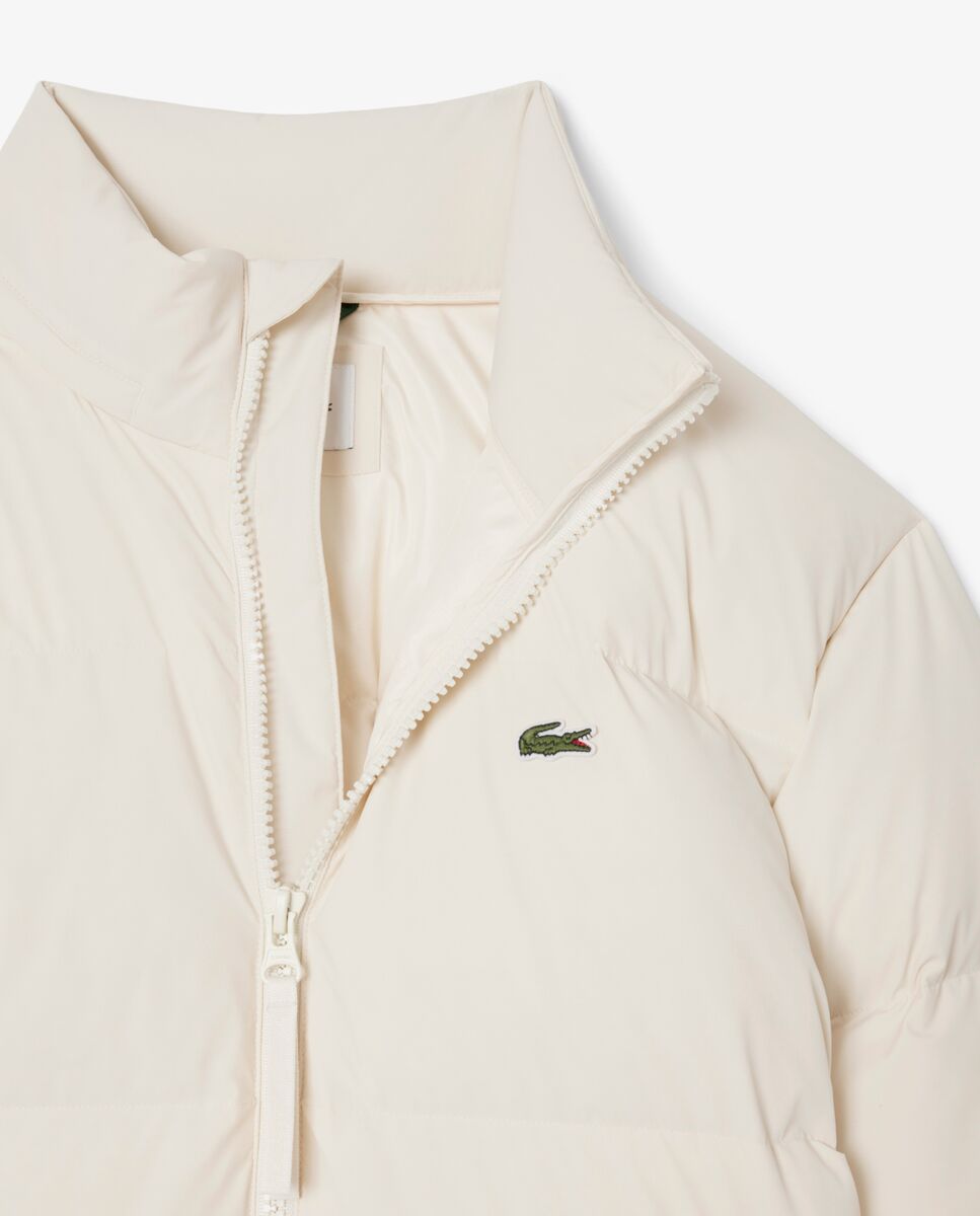 Chaqueta de hombre acolchada con capucha hidrófuga - Lacoste - Blanco Blanco-5