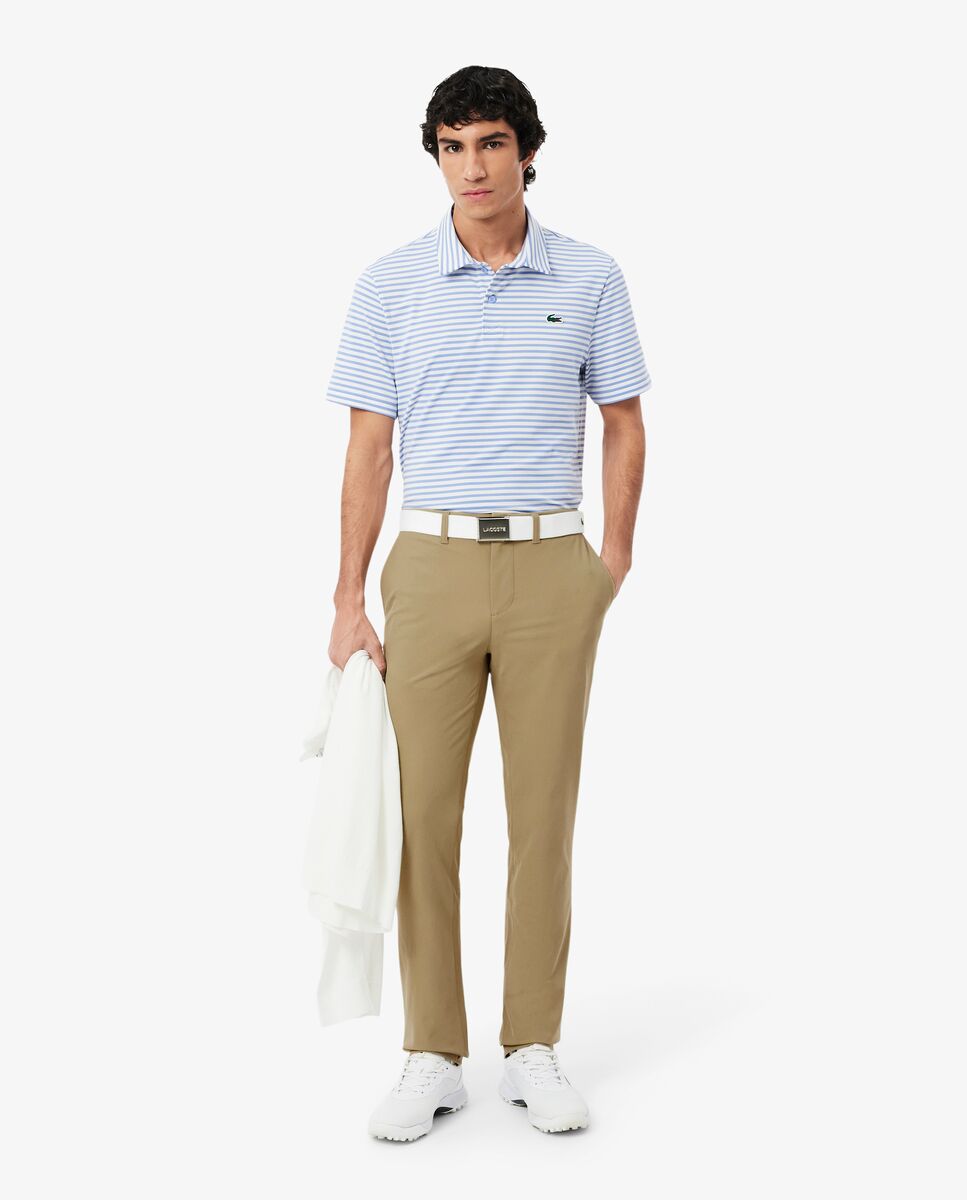 Lacoste - Pantalón de hombre chino de corte ajustado elástico en azul.