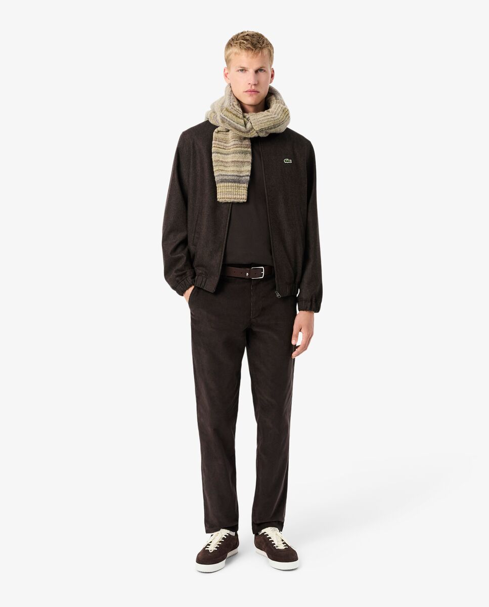 Camiseta de hombre de algodón de manga corta - Lacoste - Marrón oscuro Marrón oscuro-4