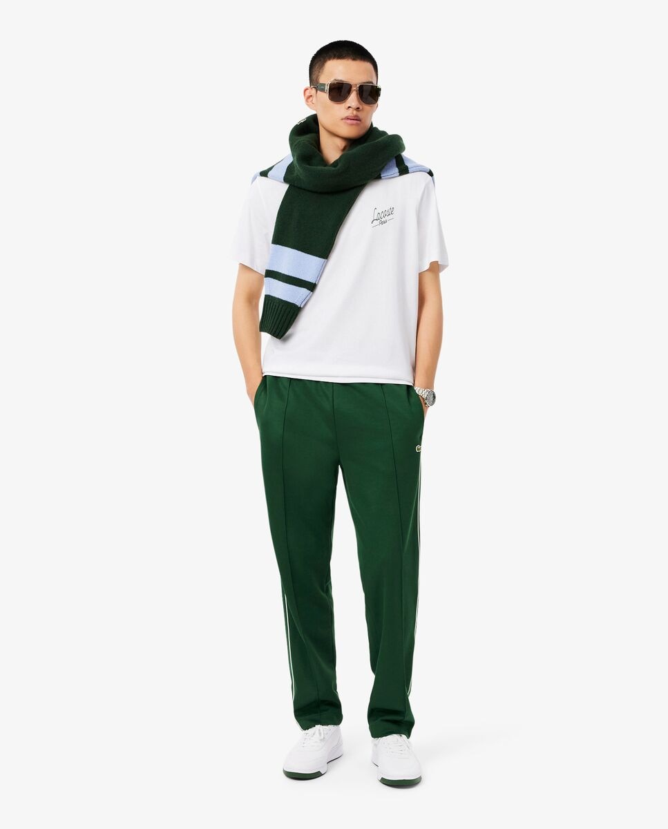 Camiseta de hombre de hombre con estampados de manga corta - Lacoste - Blanco Blanco-4