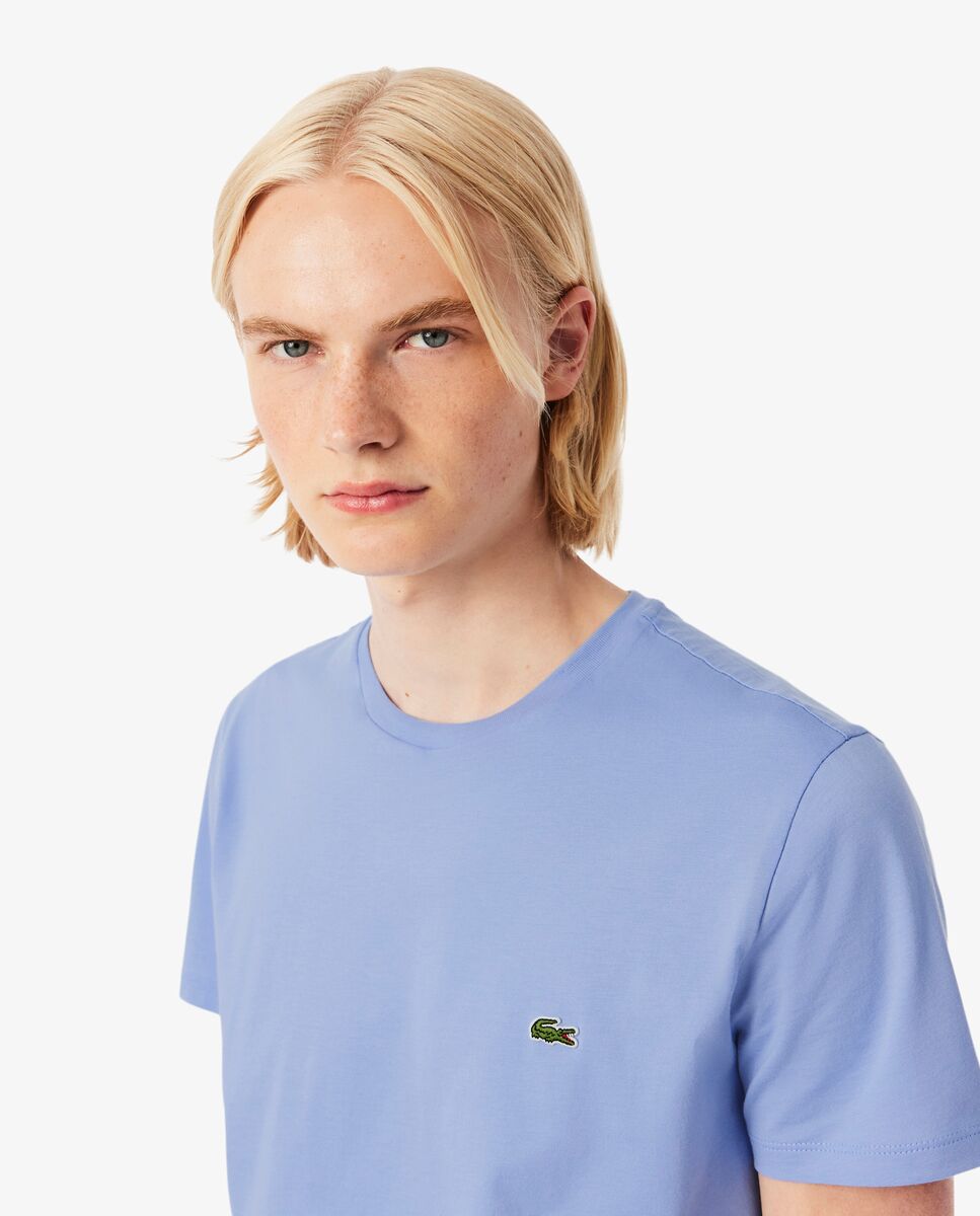 Camiseta de hombre de algodón pima de manga corta - Lacoste - Lila Lila-3