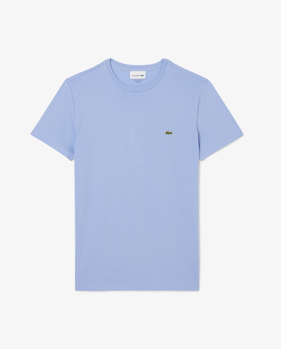 Camiseta de hombre de algodón pima de manga corta - Lacoste - Lila Lila-5