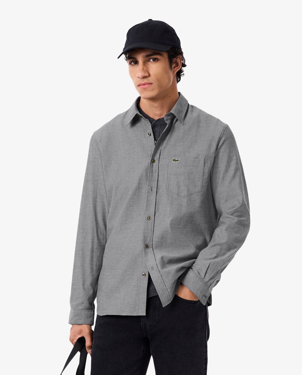 Lacoste - Camisa de hombre de corte regular de algodón.