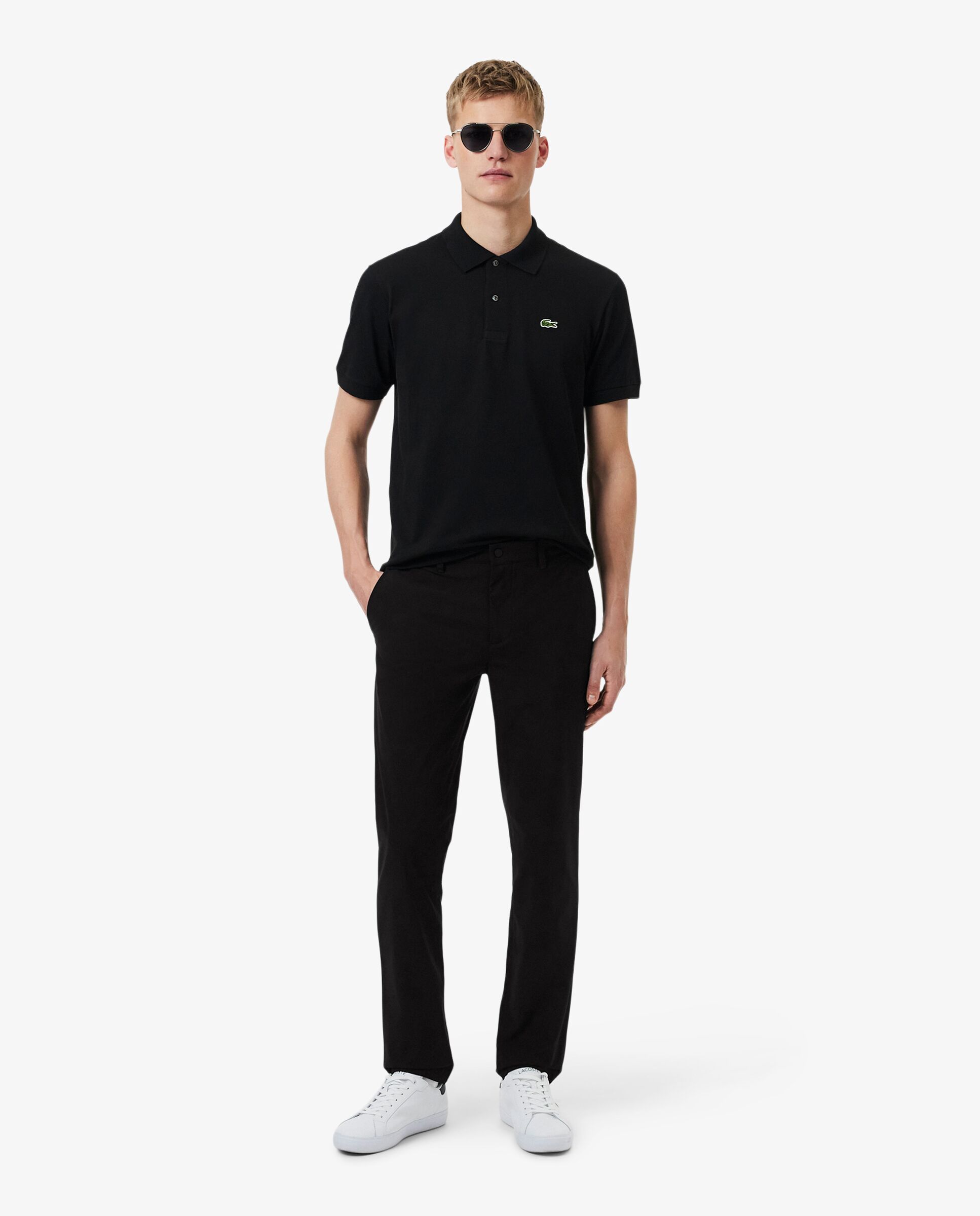 Pantalones joggers de hombre - Lacoste - Negro Negro-1