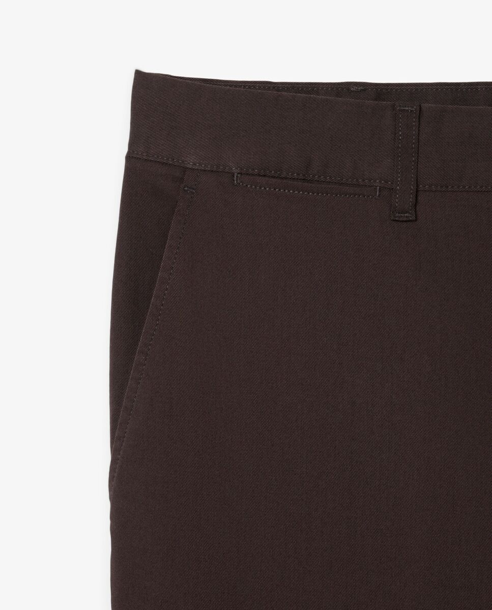 Pantalones joggers de hombre de algodón elástico - Lacoste - Marrón chocolate Marrón chocolate-5
