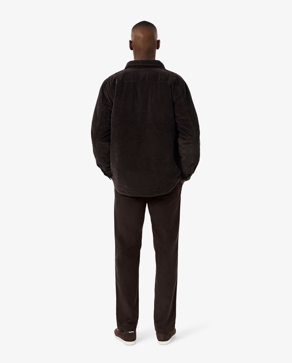 Imagen 2 de Pantalón de hombre chino de pana de corte regular en - Lacoste - Marrón Marrón