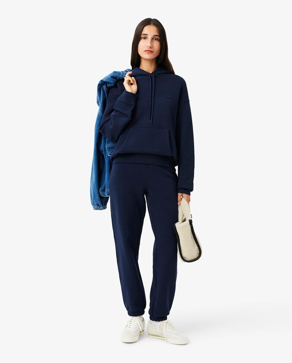 Pantalón unisex de chándal unisex de felpa - Lacoste - Azul marino Azul marino-4